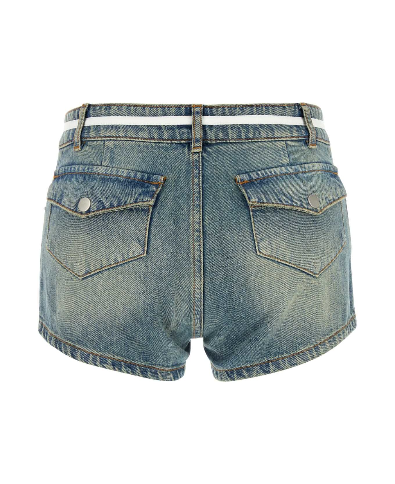 Gimaguas Denim Lazo Shorts - BLUE