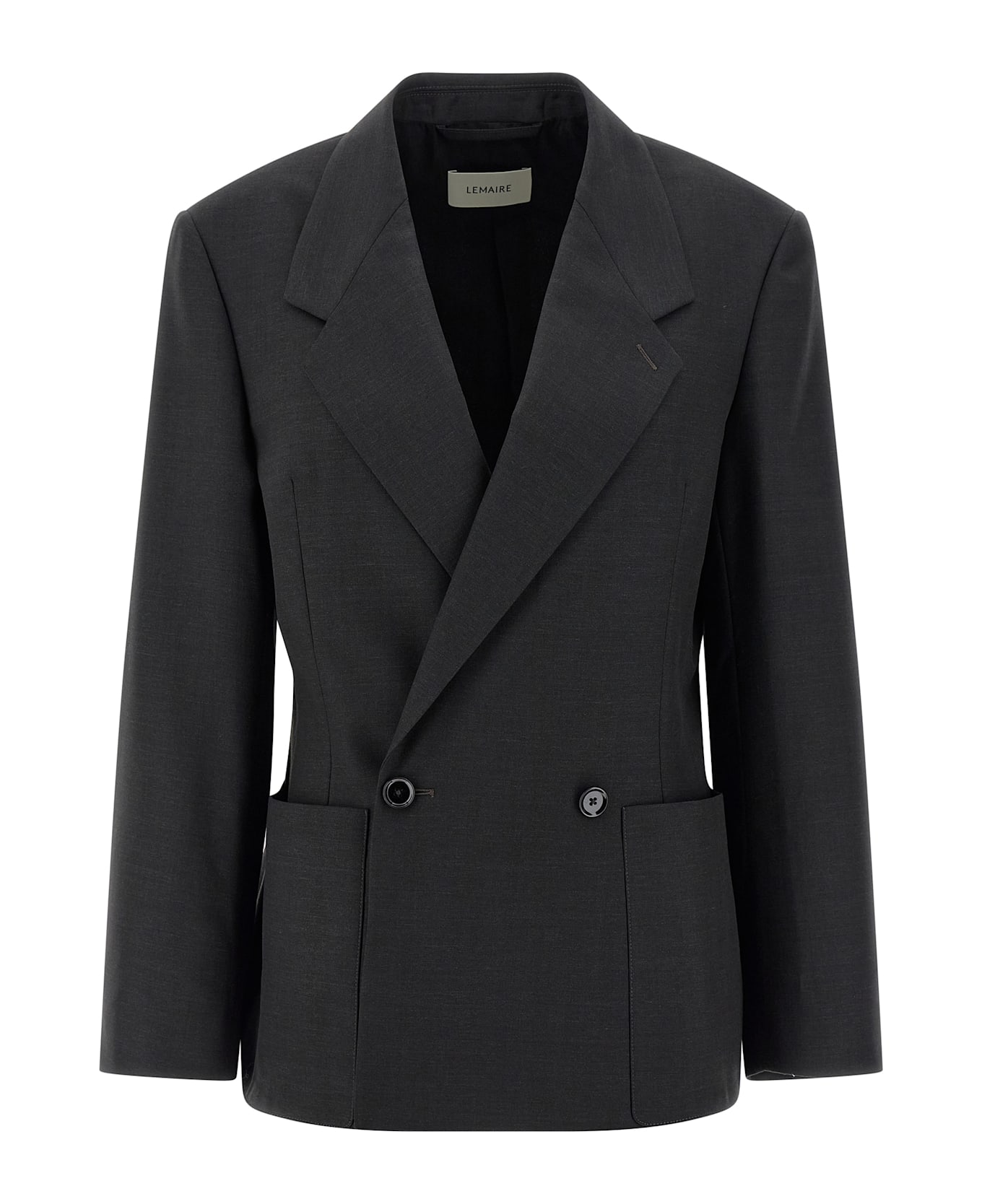 Lemaire Double-breasted Tailored Blazer - Black  