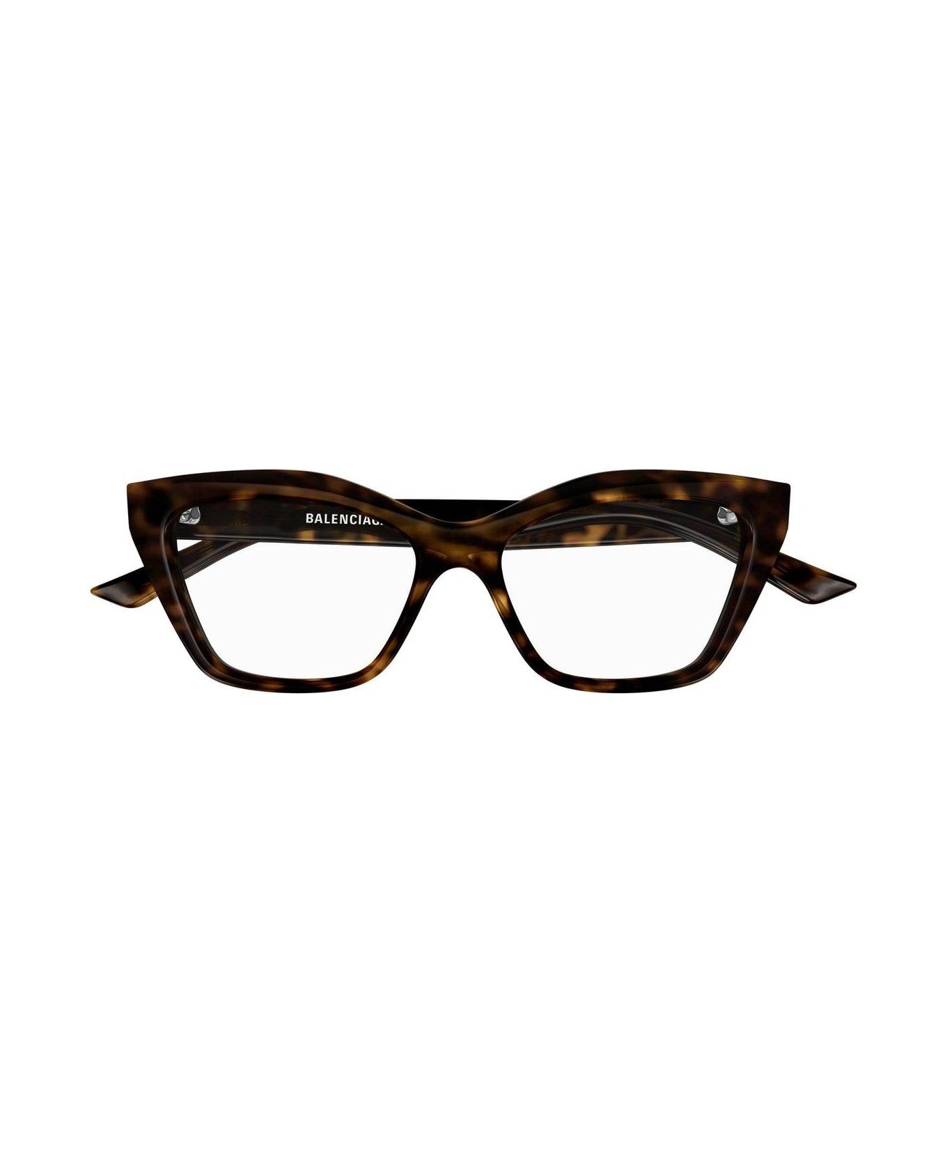 Balenciaga Eyewear Cat-eye Frame Glasses - 006 havana havana transpa