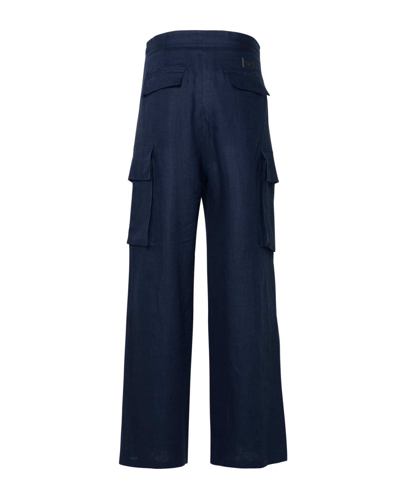 Dolce & Gabbana Linen Cargo Pants - Blue ボトムス