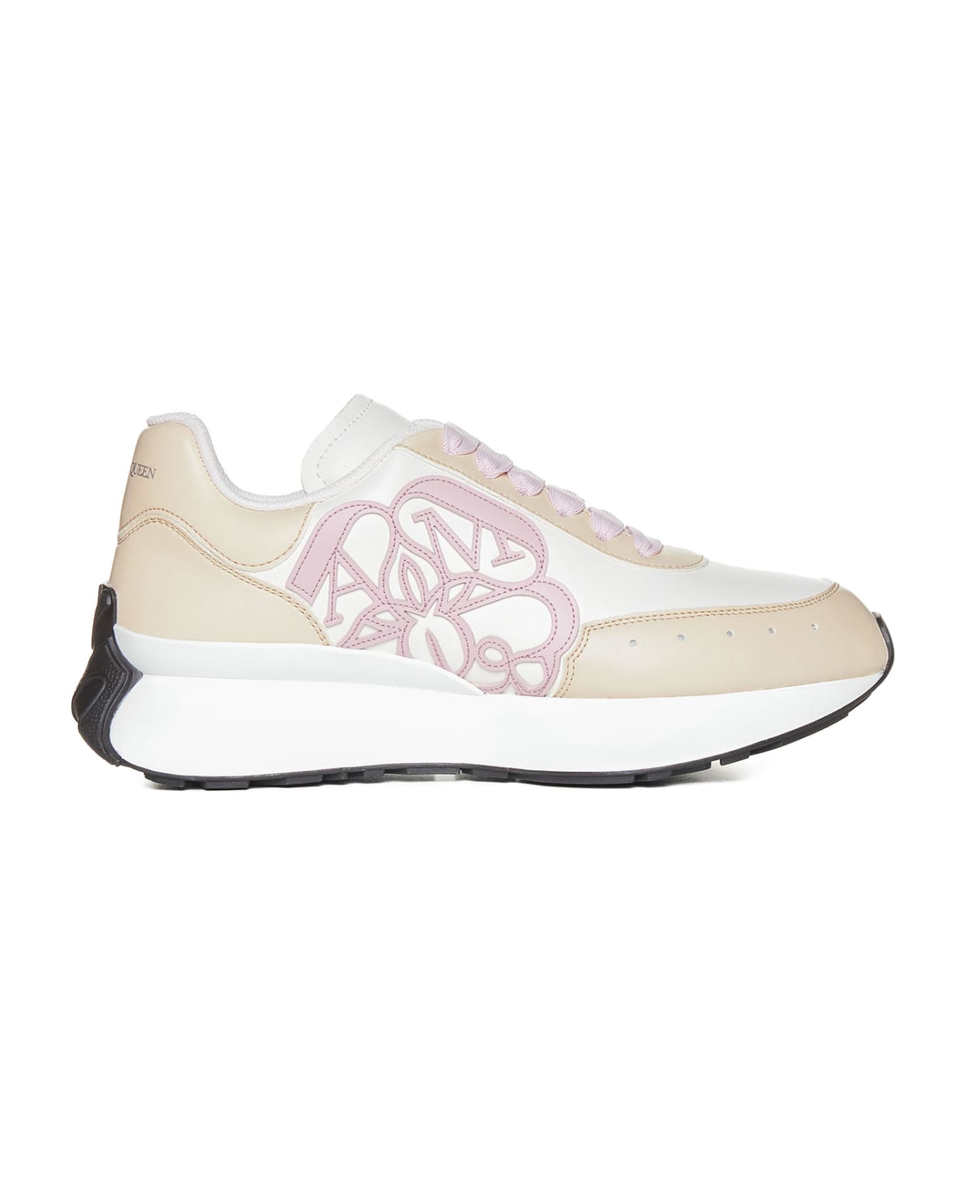 Alexander McQueen Sprint Runner Sneakers - Wh/ca./po./si/wh/blk
