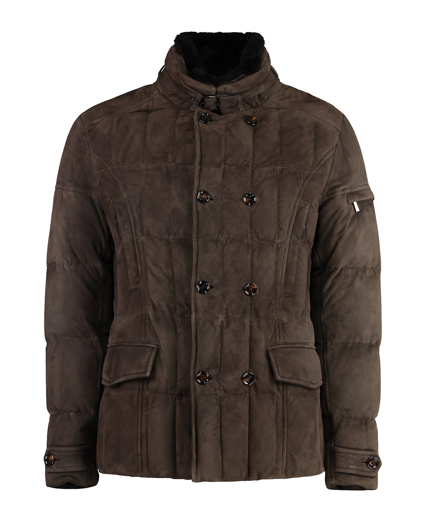 Moorer Siro Suede Jacket - brown