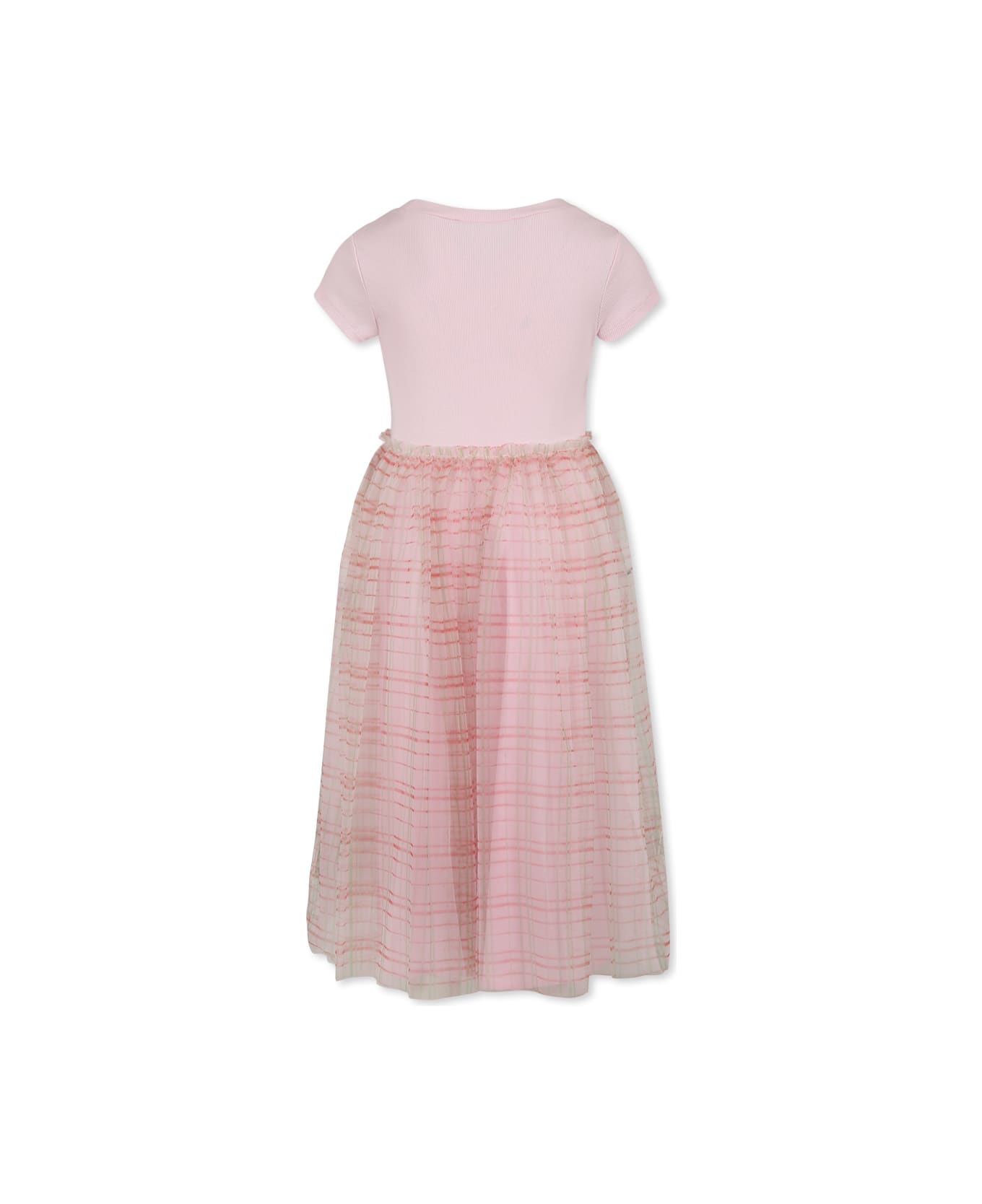 Marni Pink Dress For Girl With Logo - Pink