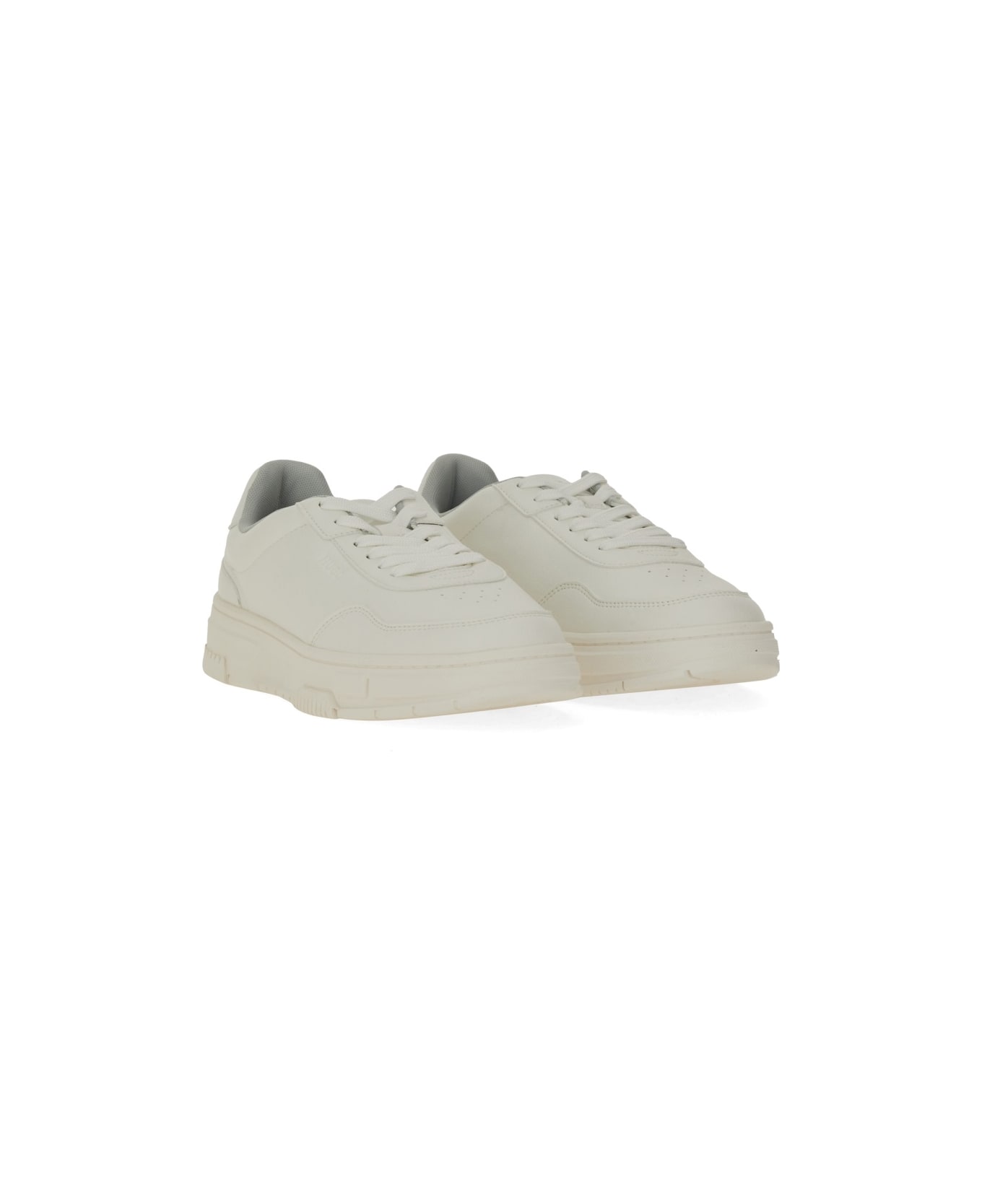Hugo Boss Sneaker With Zigzag Detail - WHITE