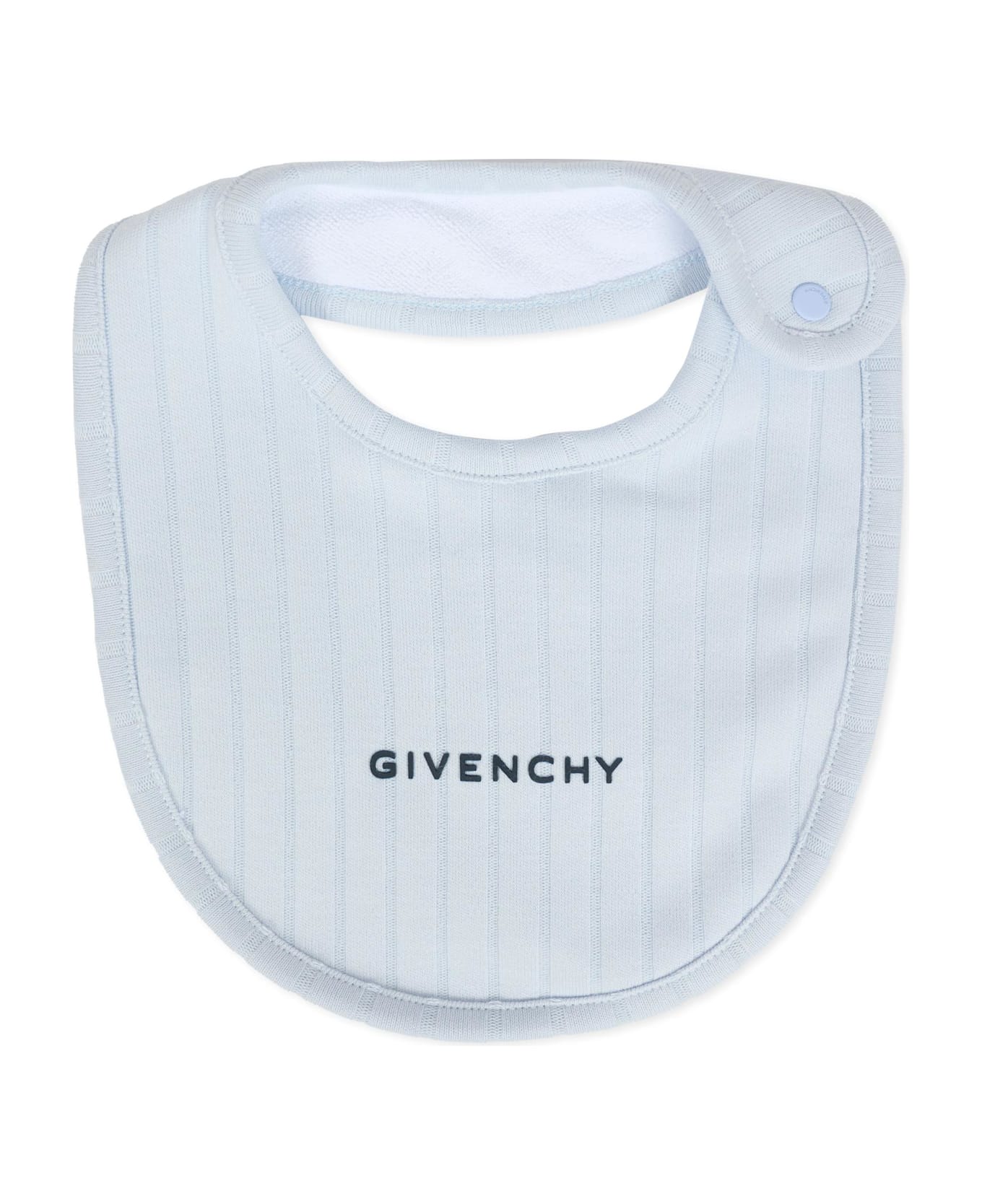 Givenchy Light Blue Babygrow Set For Baby Boy With Logo - Light Blue