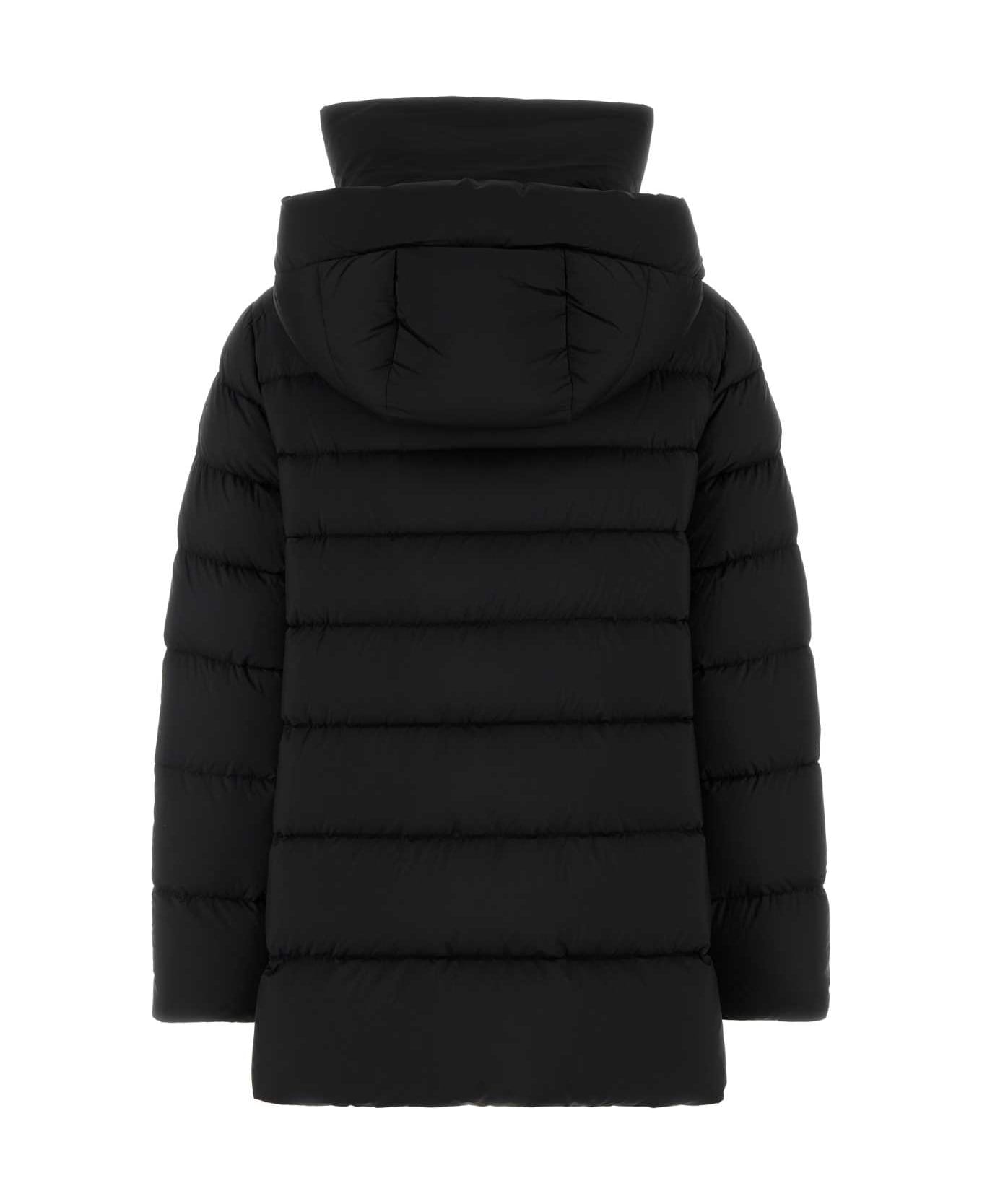 Moorer Black Nylon Blend Natalia Down Jacket - NERO