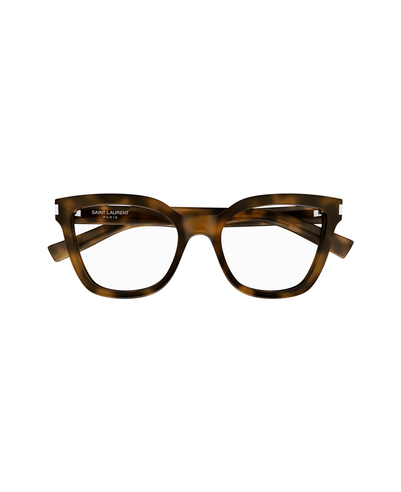 Saint Laurent Eyewear Saint Laurent Sl 748 Linea Corner Angle 003 Havana Crystal Trasparent Gloves - Marrone