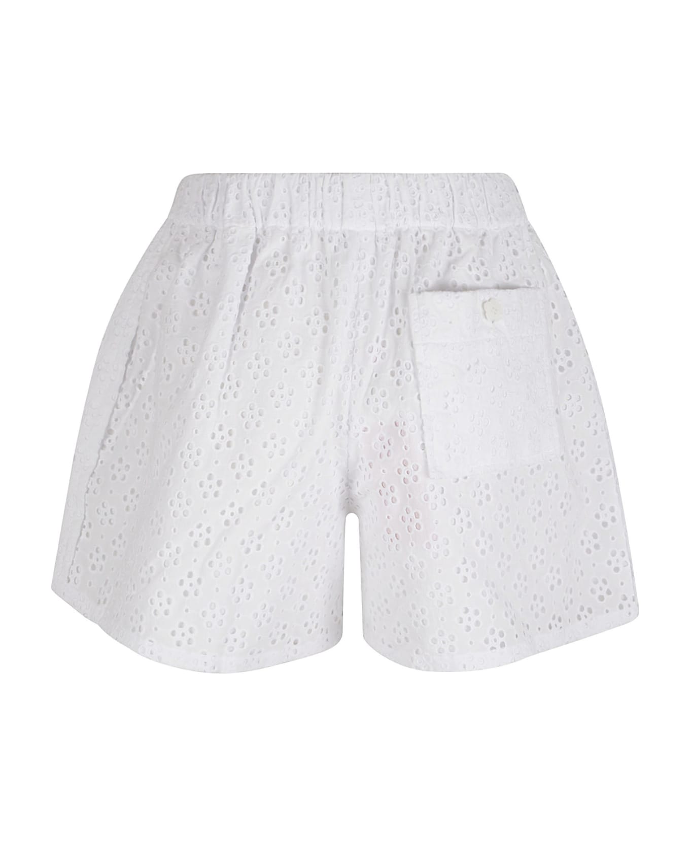 Kenzo Broderie Anglaise Shorts - Off-White