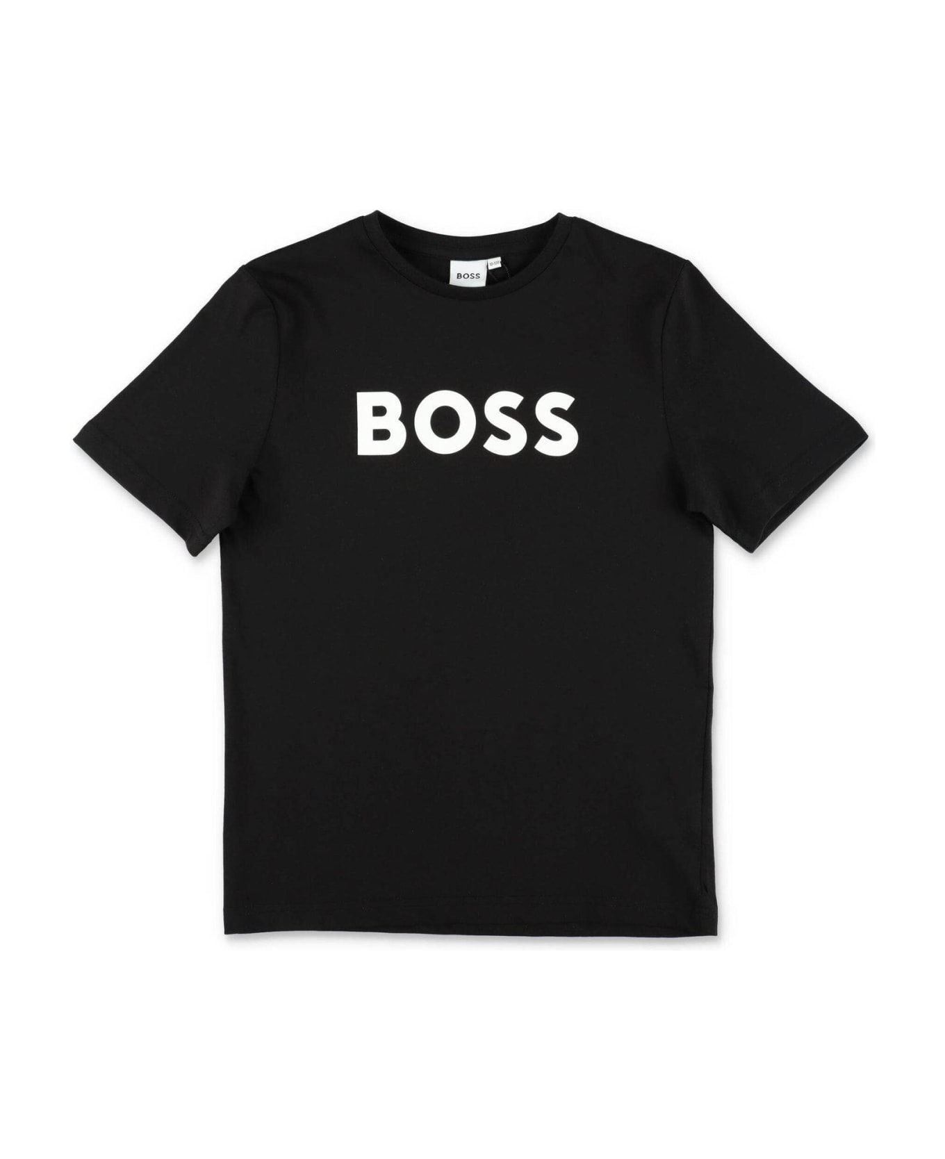 Hugo Boss Logo Printed Crewneck T-shirt - Nero