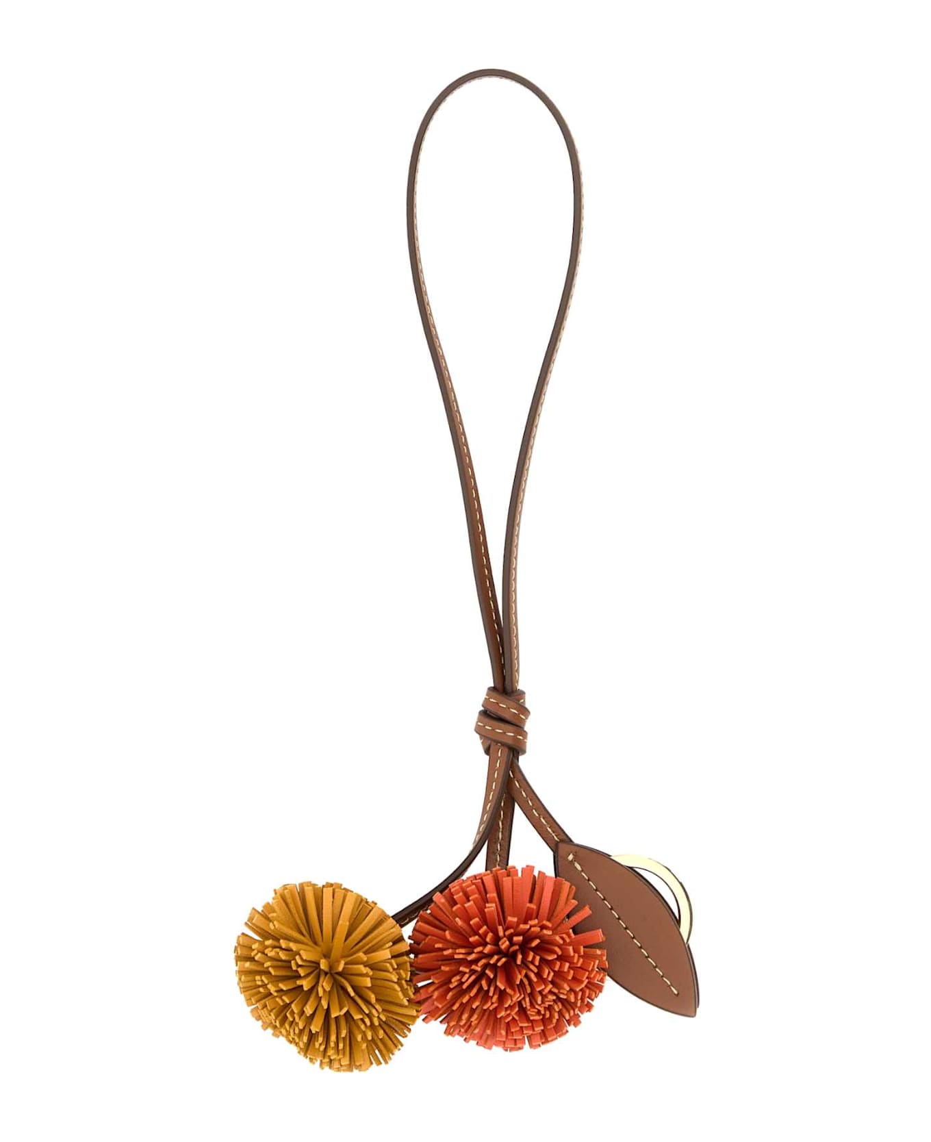 Miu Miu Multicolor Leather Charm - COGNACOCRAARANCIO
