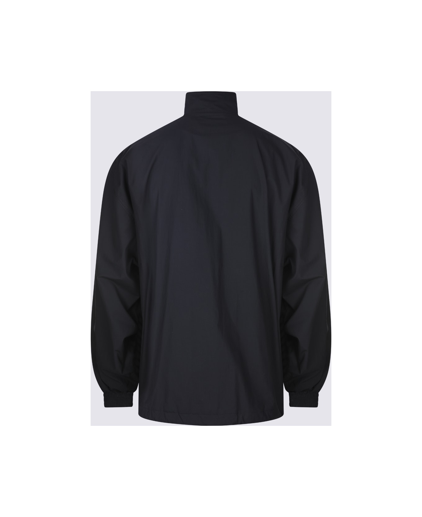 Balenciaga Black Cotton Casual Jacket - Black