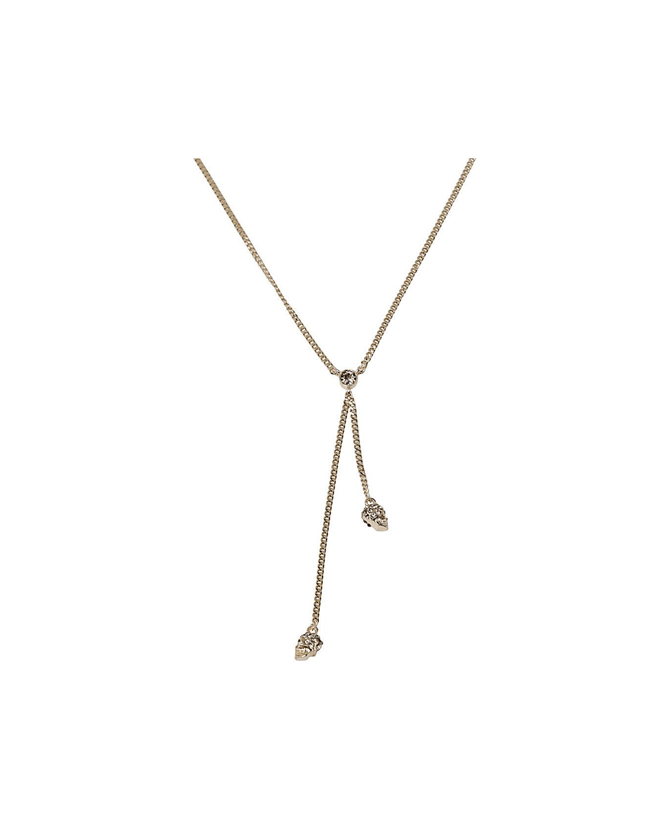 Alexander McQueen Skull Layered Necklace - Oro