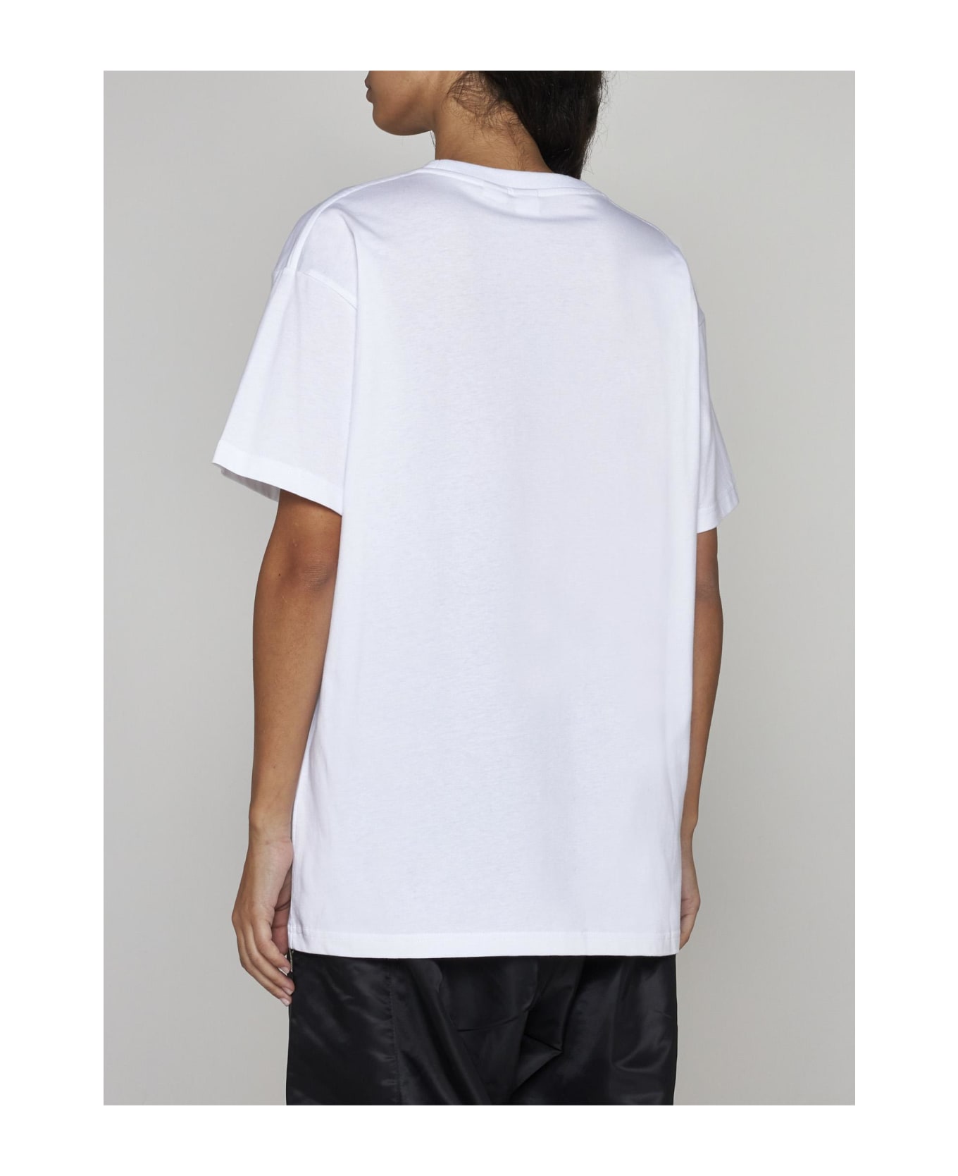 Random Identities Logo Print Cotton T-shirt - White Logo シャツ