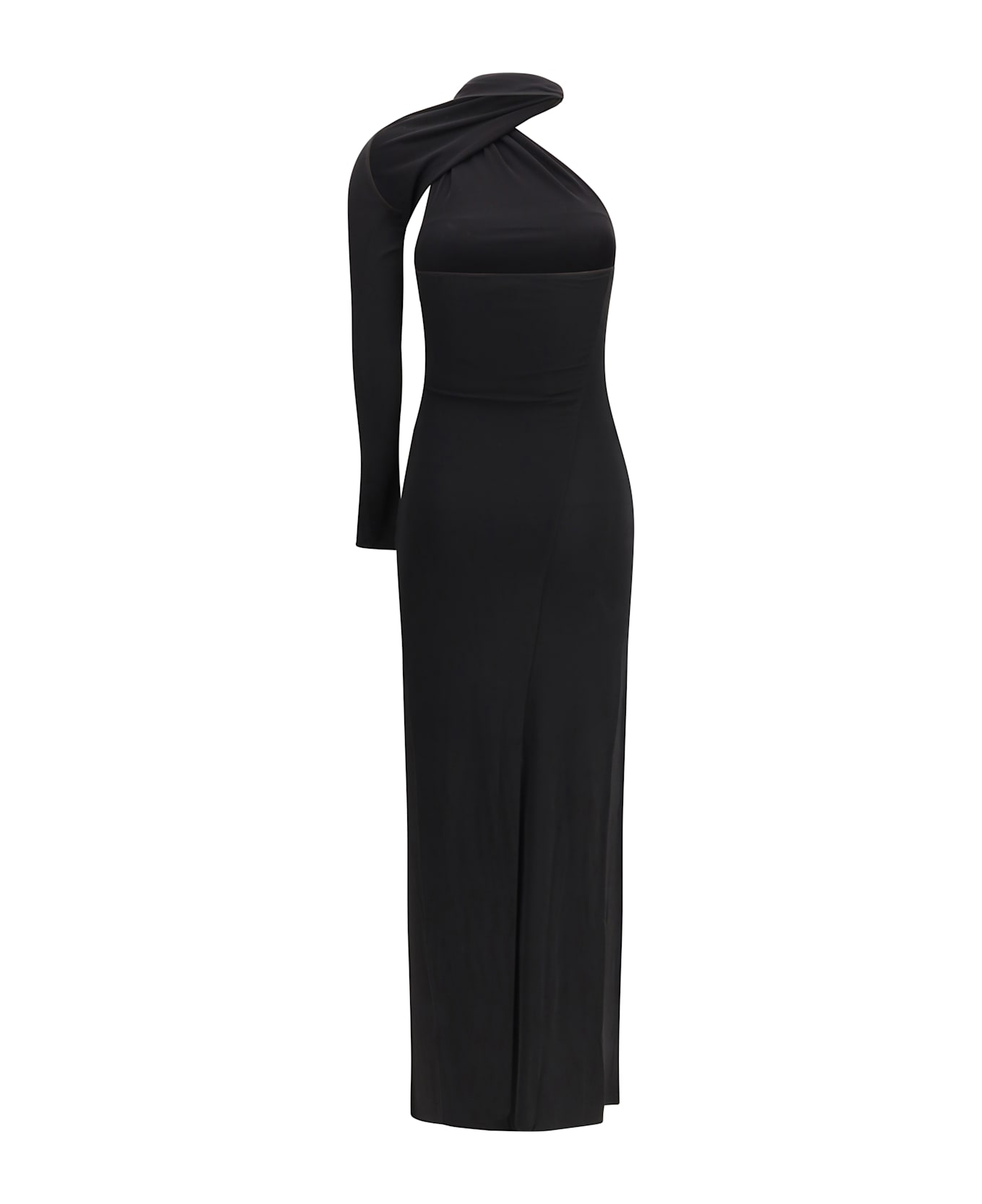 Courrèges One-shoulder Maxi Dress - Nero