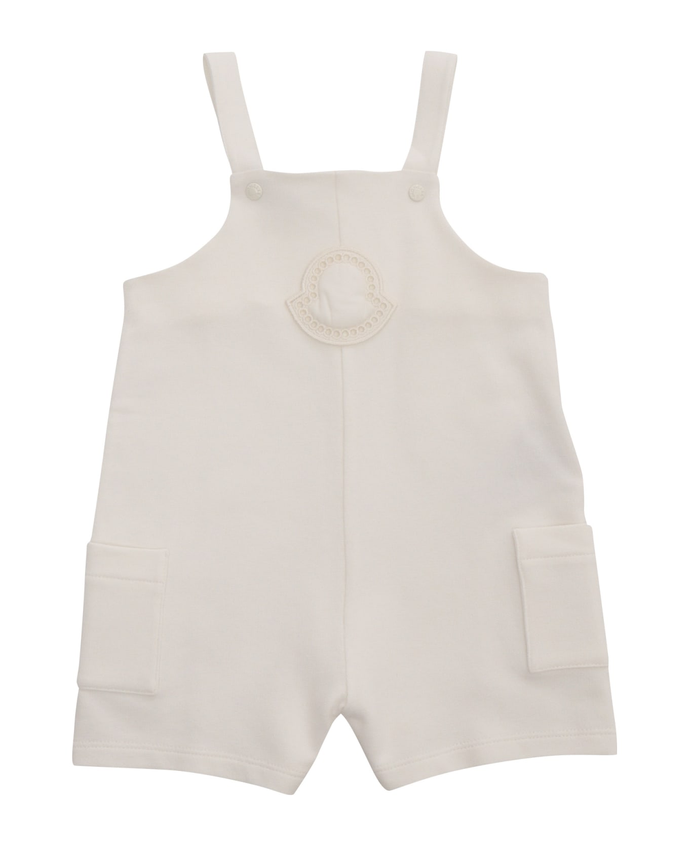 Moncler Cream-colored Jumpsuit - WHITE
