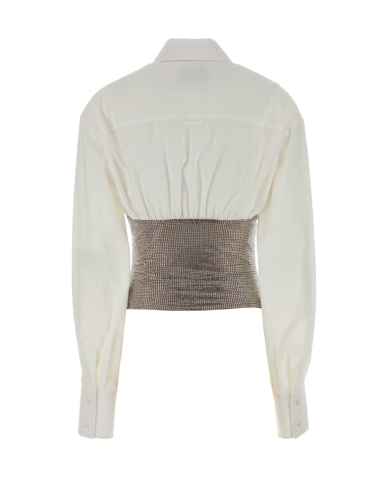 Giuseppe di Morabito White Poplin Shirt - WHITE