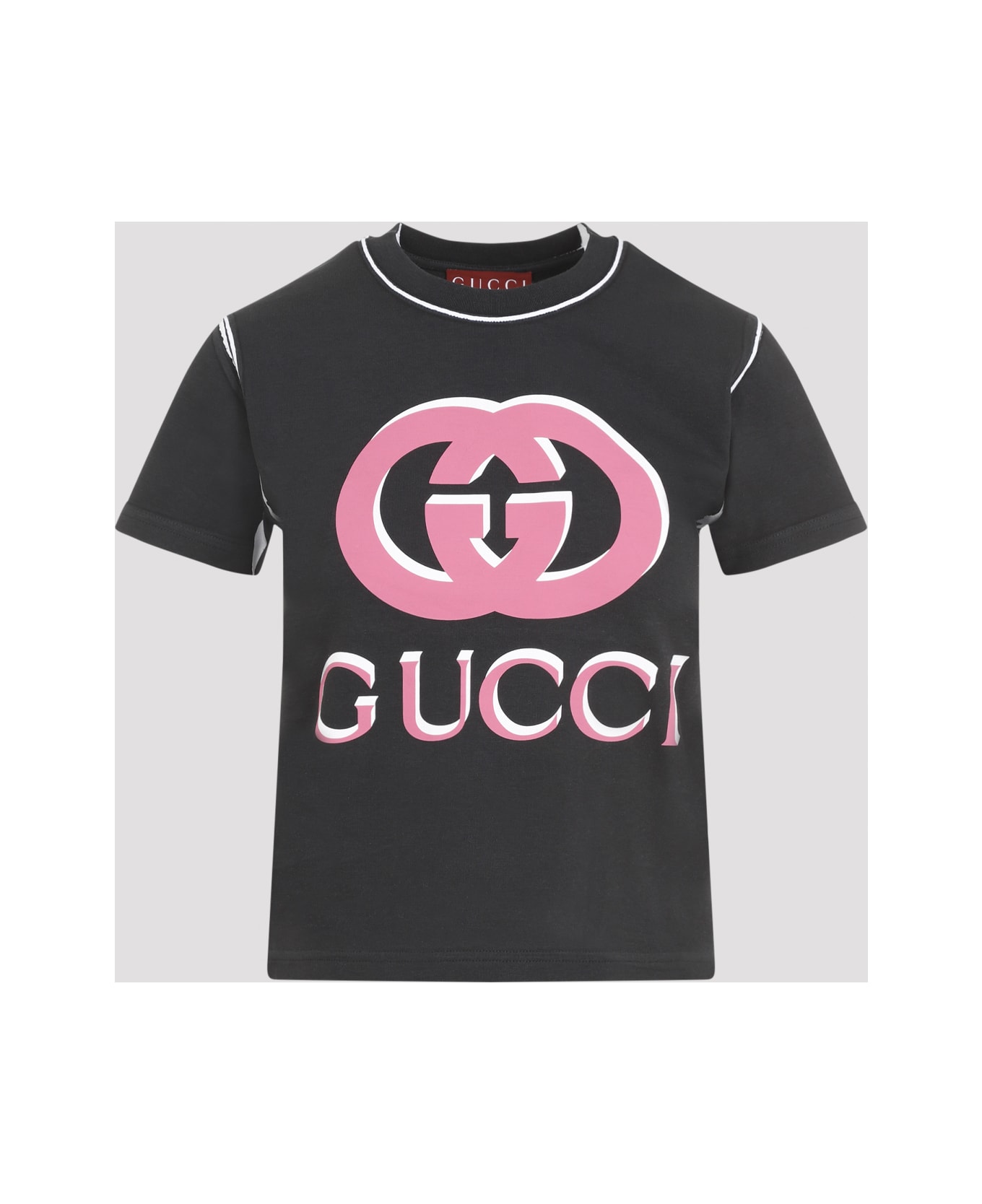 Gucci Logo Print T-shirt - Black Multicolor