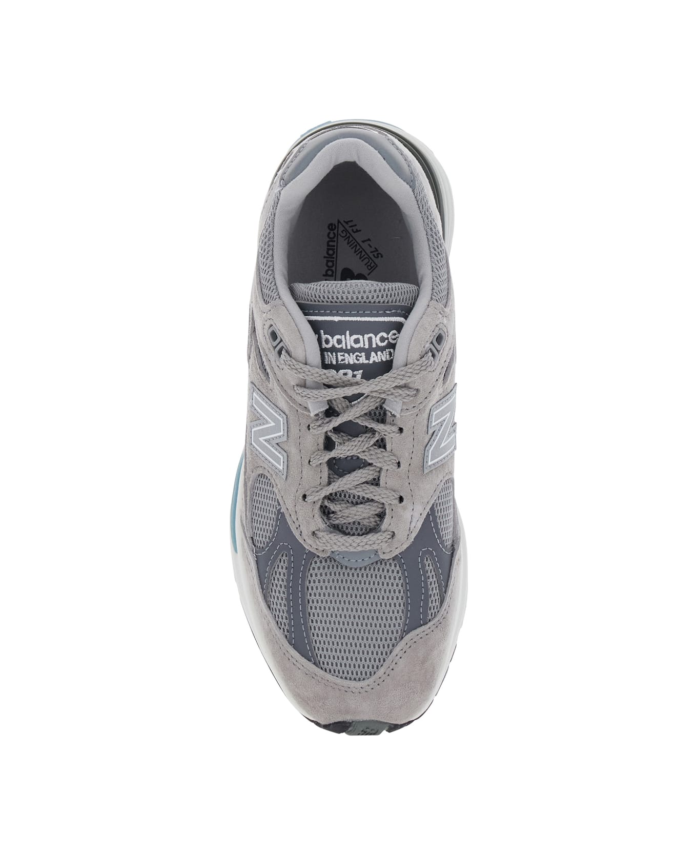 New Balance Grey Low Top Sneakers With Logo Detail In Suede And Tech Fabric Unisex - Grey