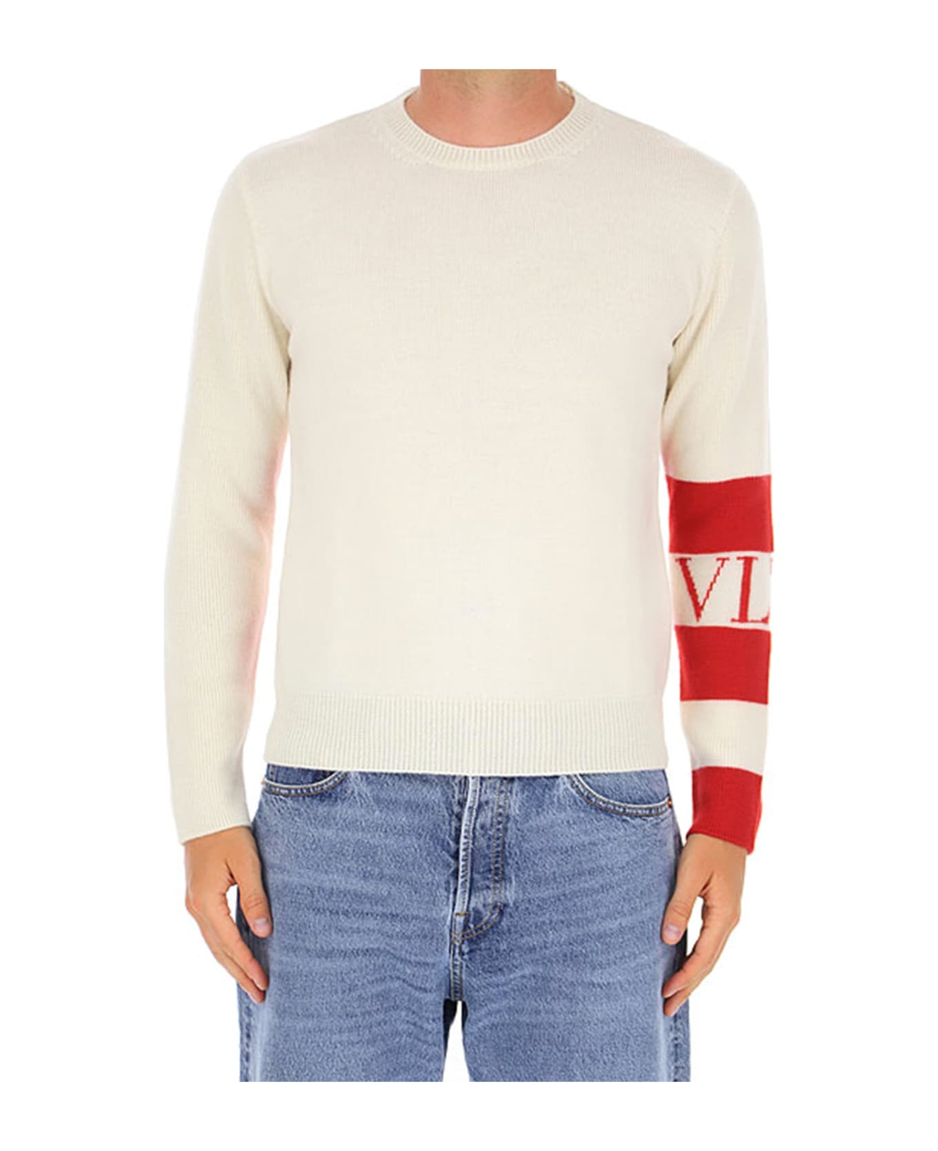 Valentino Berger Wool Sweater - White