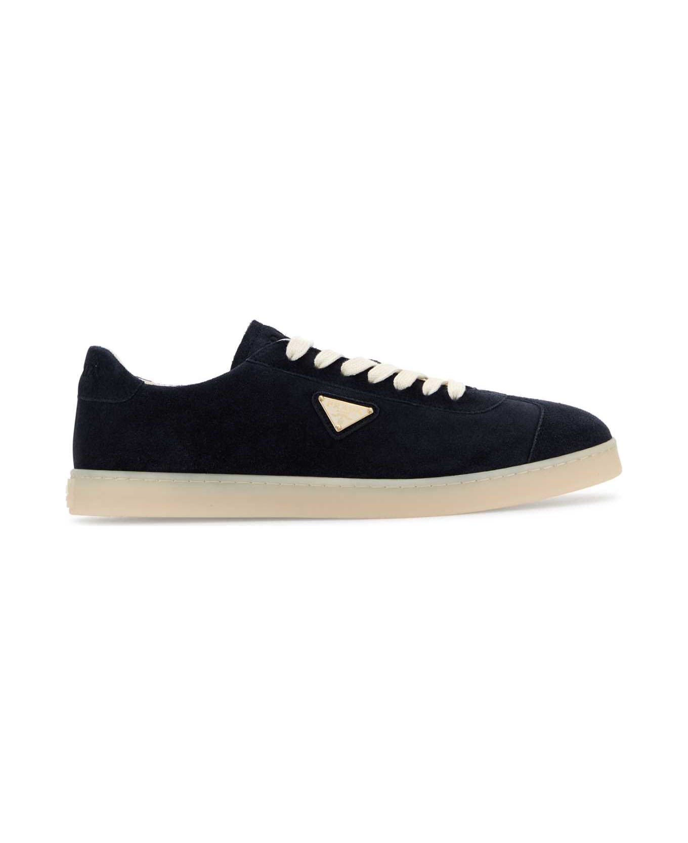 Prada Blue Suede Sneakers - BLU