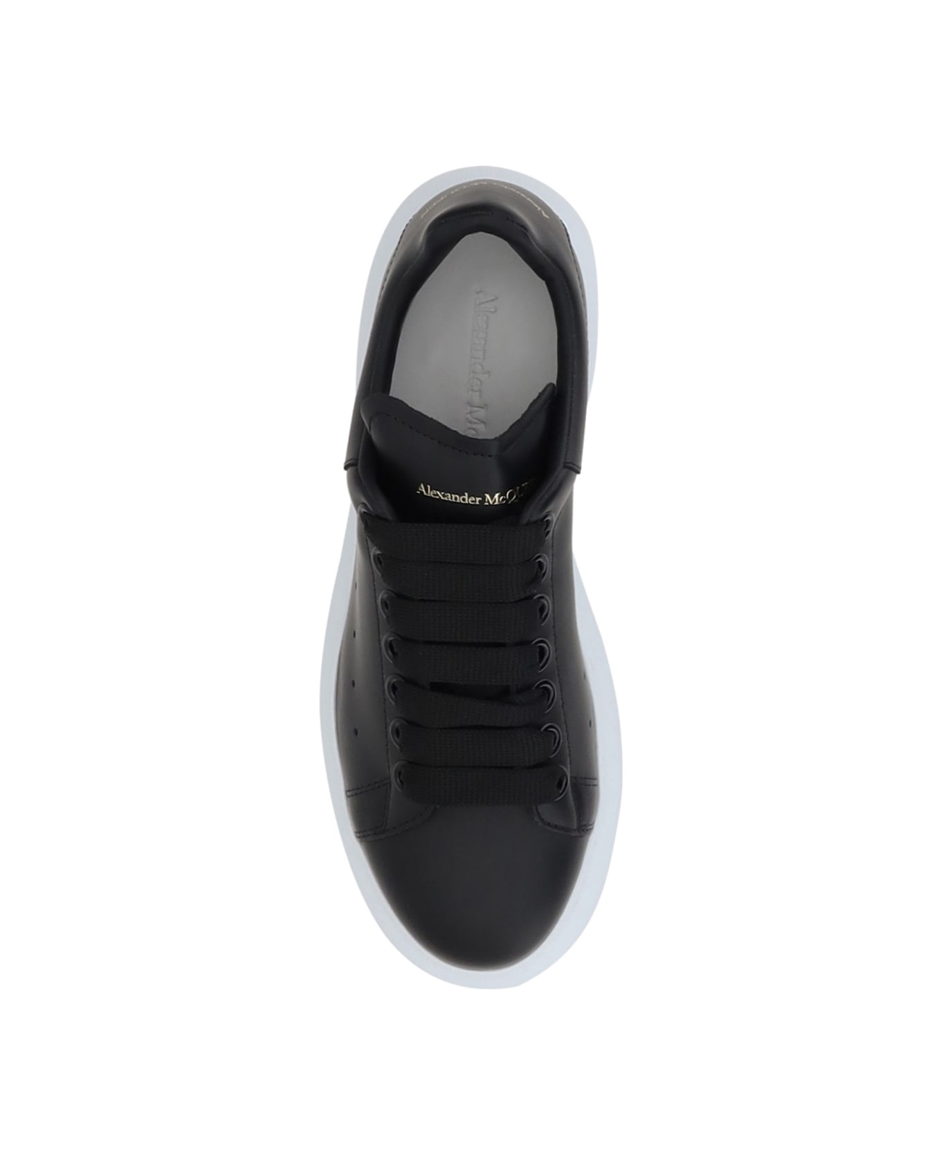 Alexander McQueen Leather Sneakers - Black