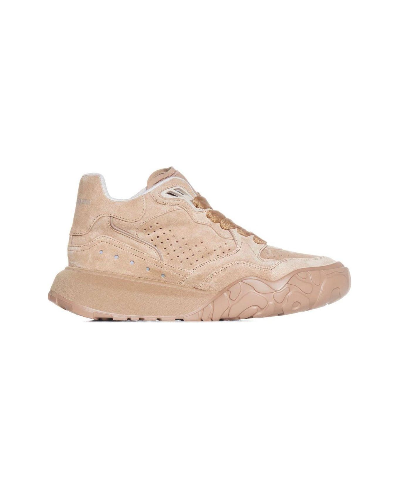 Alexander McQueen Suede Sneakers - Beige