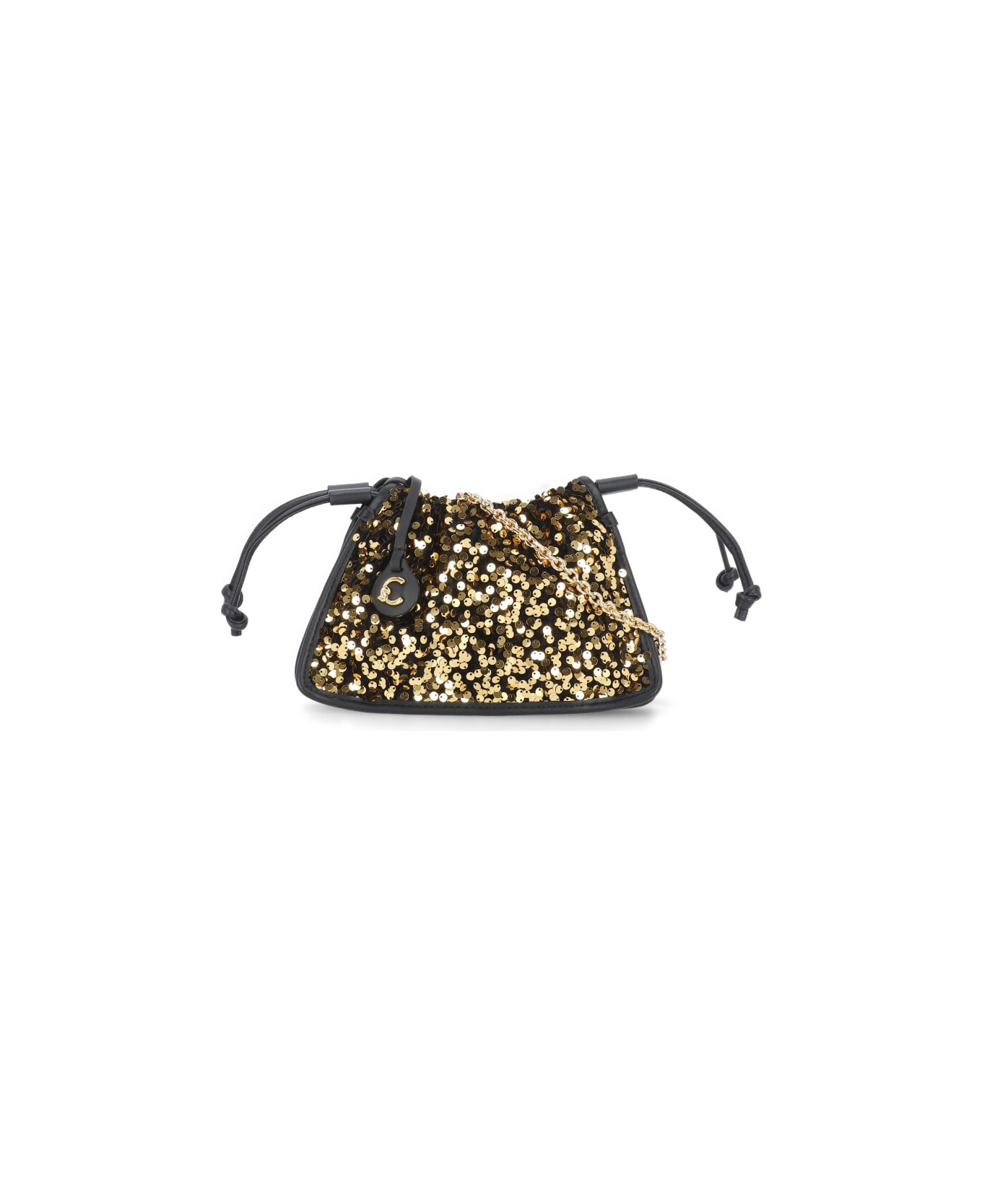 Coccinelle Dulse Paillette Bag - Golden