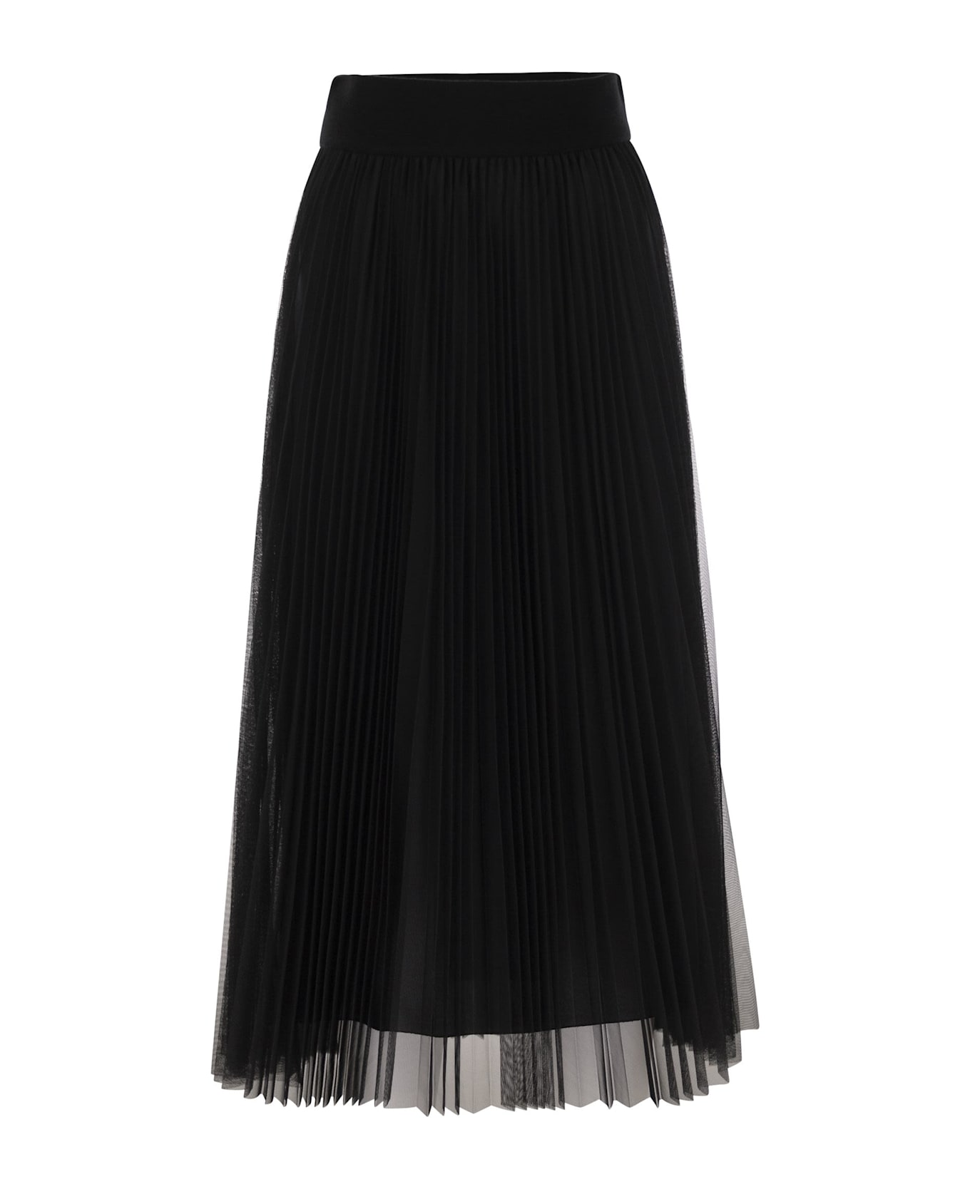 Fabiana Filippi Wide Tulle Skirt - Black