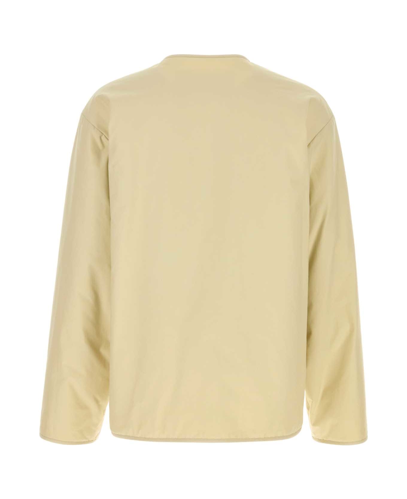 Jil Sander Cream Cotton Padded Jacket - SAGE