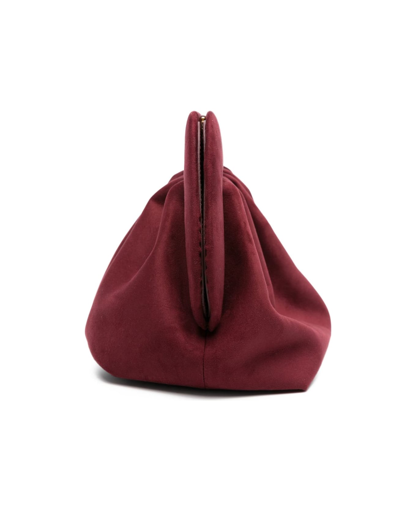 THEMOIRè Bios Suede Clutch - Bordeaux