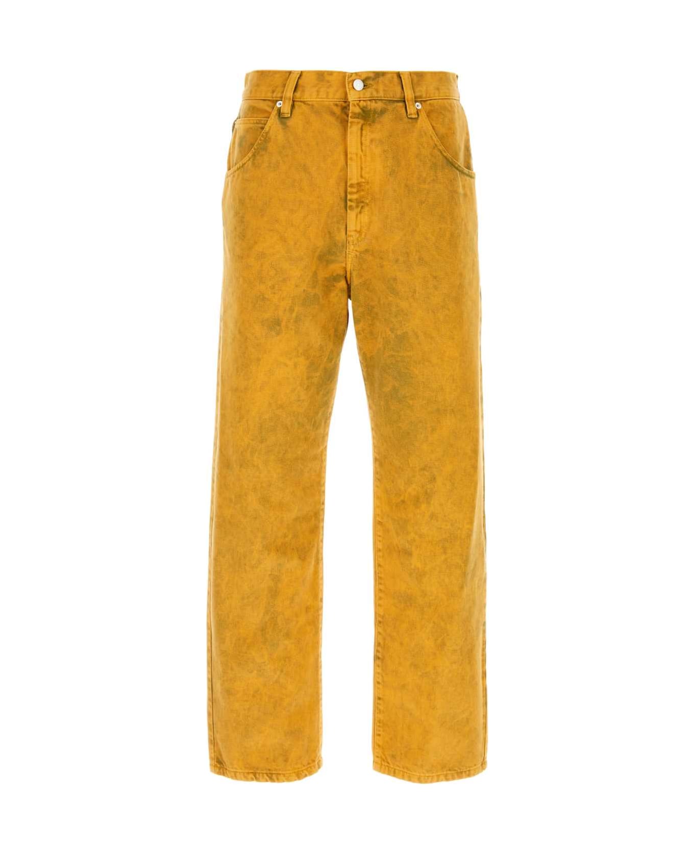 Namacheko Yellow Denim Warkworth Jeans - SKYMAGICIVORYFROSTEDKHAKI