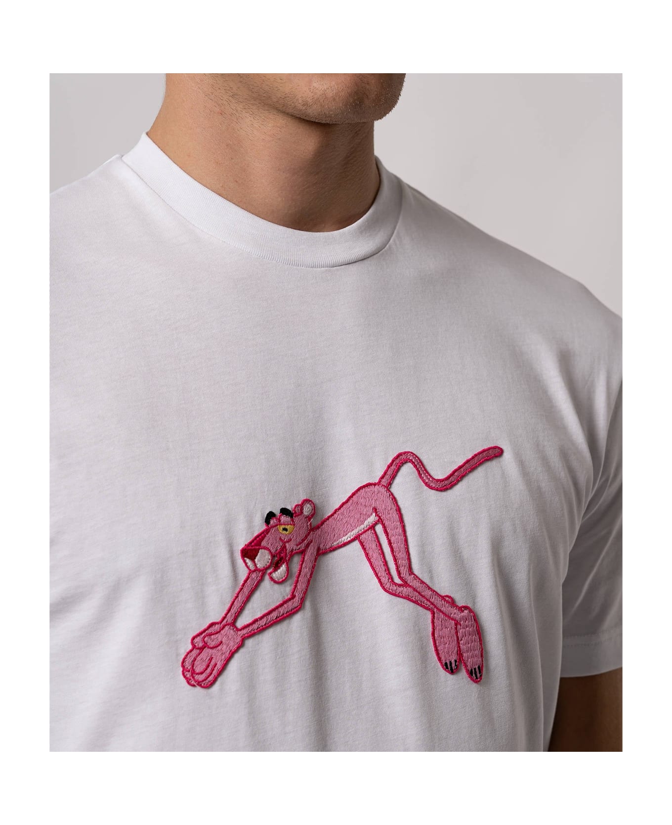 Larusmiani T-shirt Pink Panther T-Shirt - White