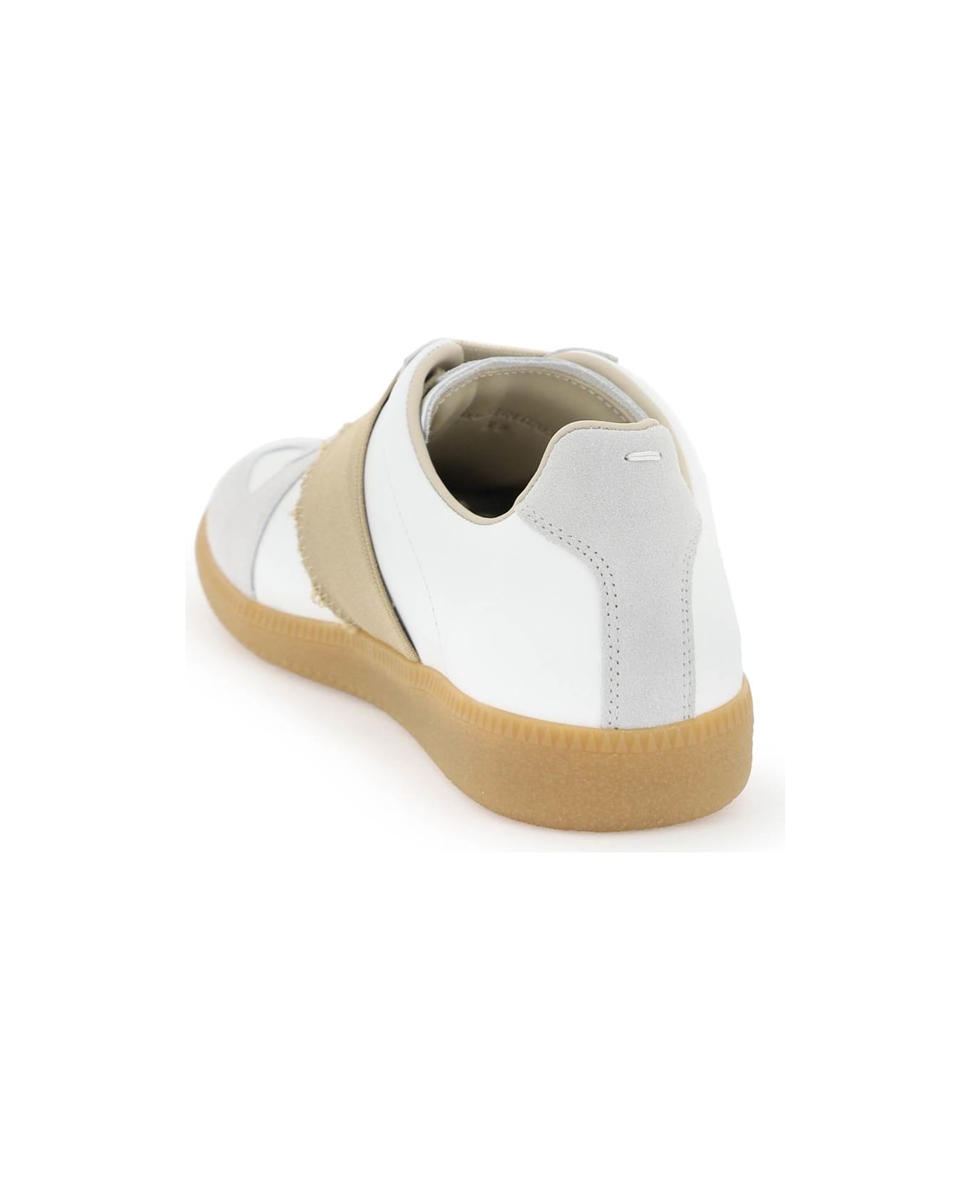Maison Margiela Replica Sneakers With Elastic Band - WHITE NUDE (White)