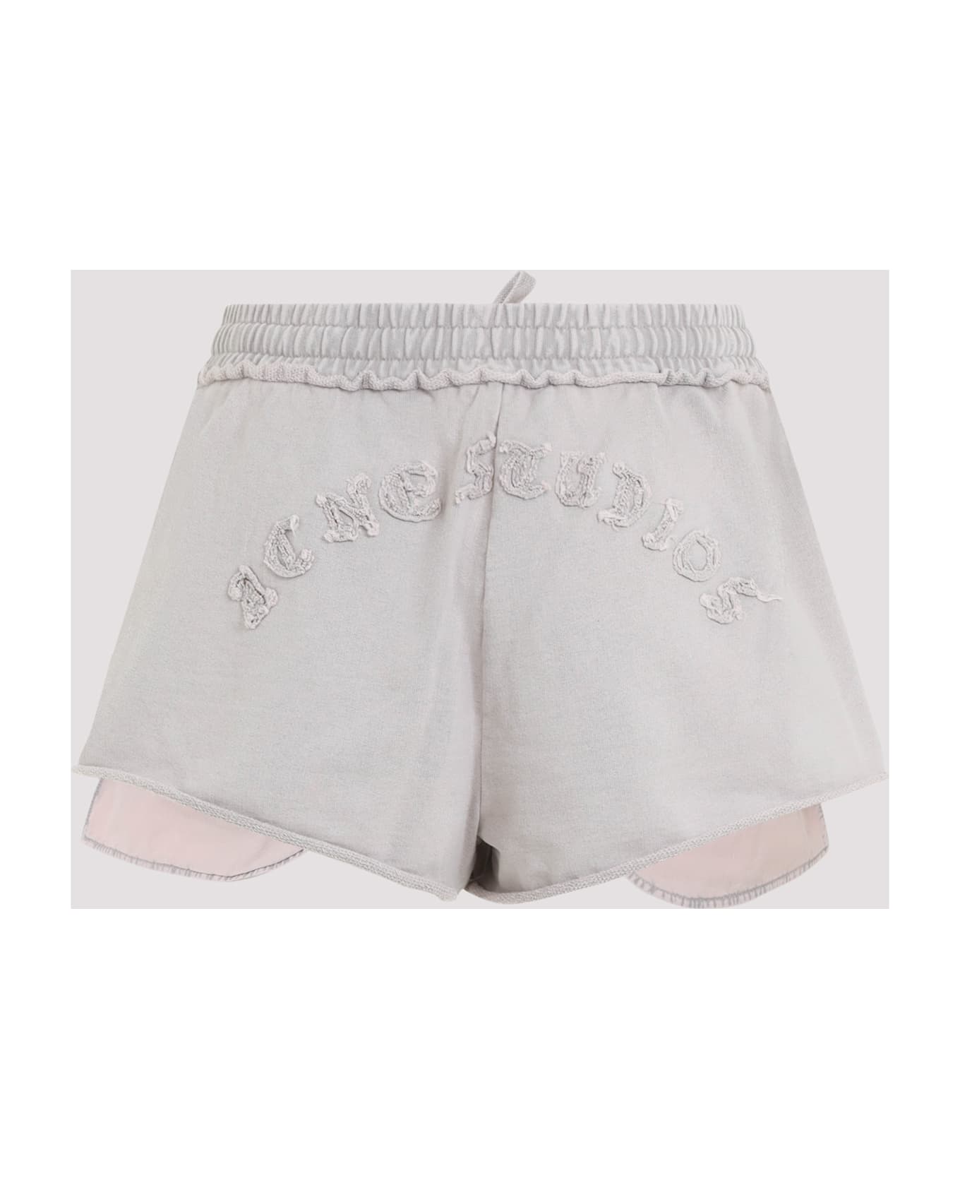 Acne Studios Cotton Shorts - Dmn Mauve Grey