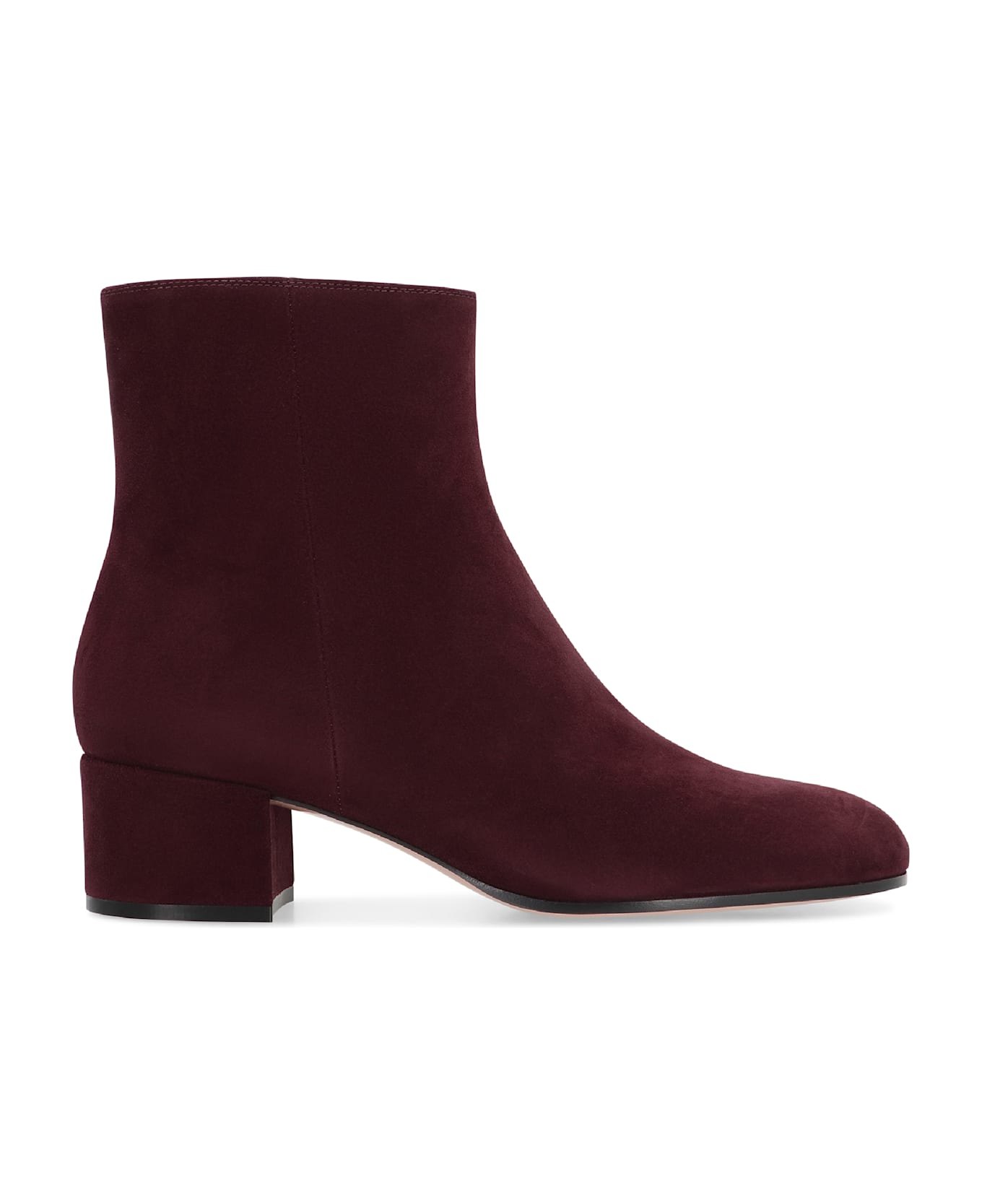 Gianvito Rossi Joelle Suede Ankle Boots - Red-purple or grape