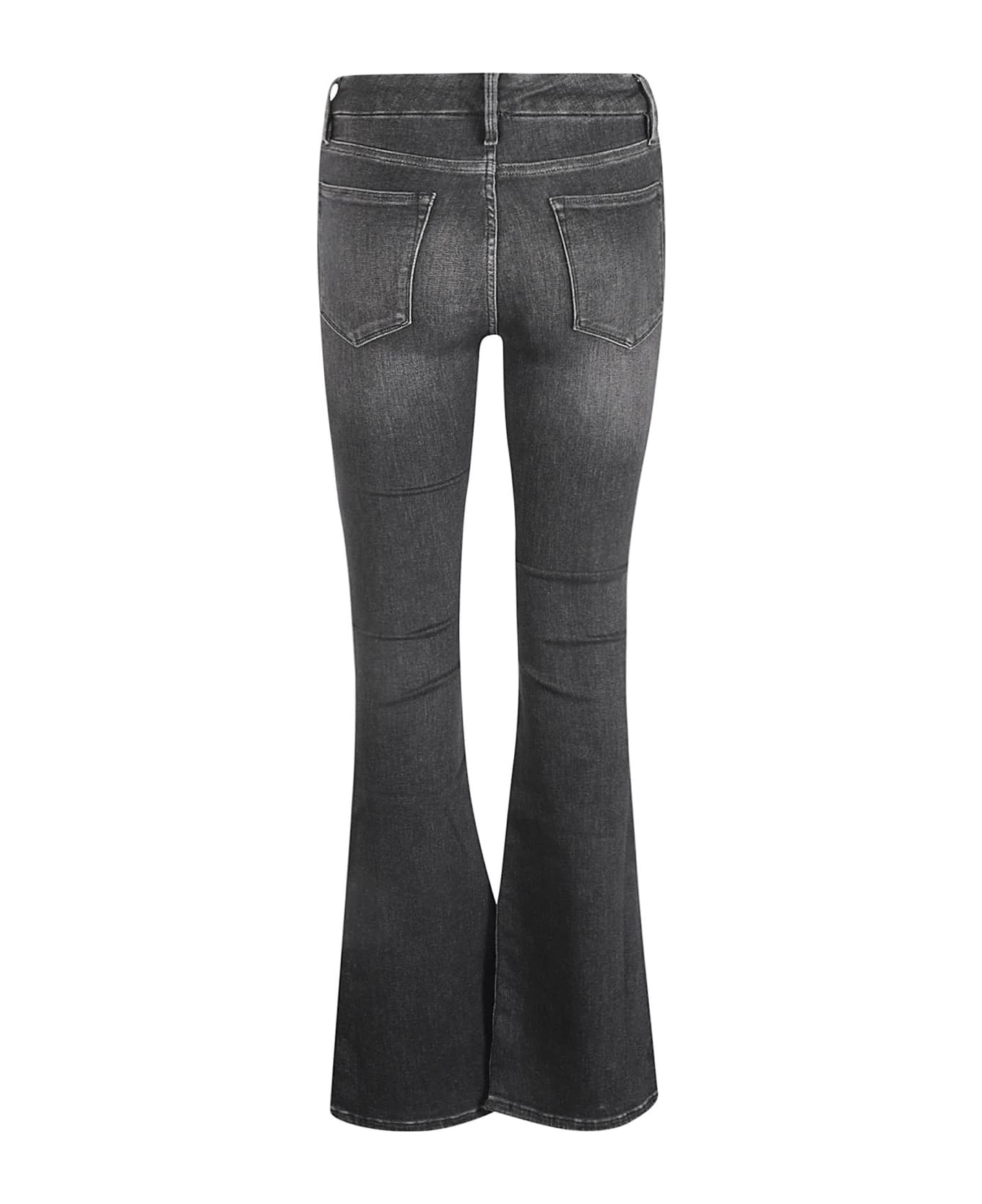 Frame Stonewashed 5 Pockets Flare Jeans - Murphy