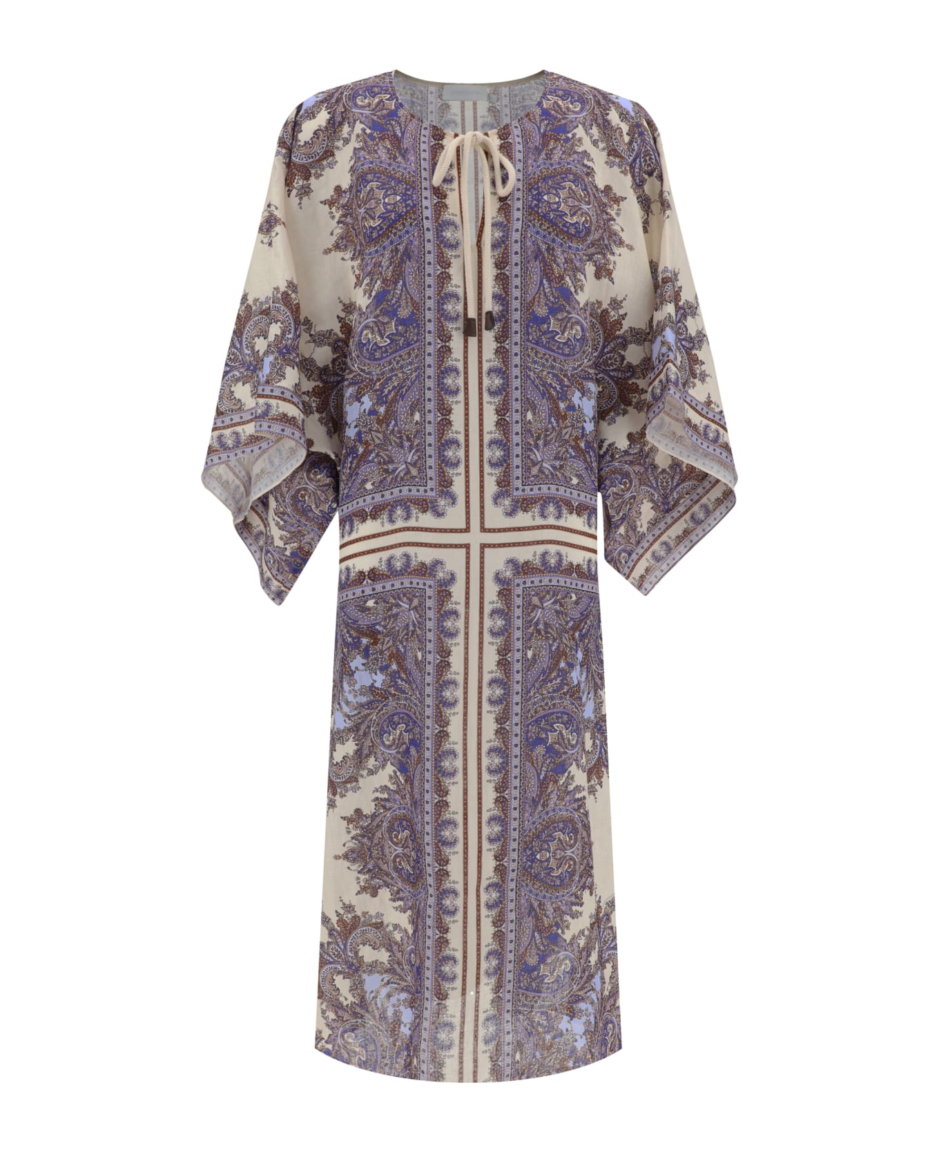 Zimmermann Ottie Kaftan Dress - Purple Paisley