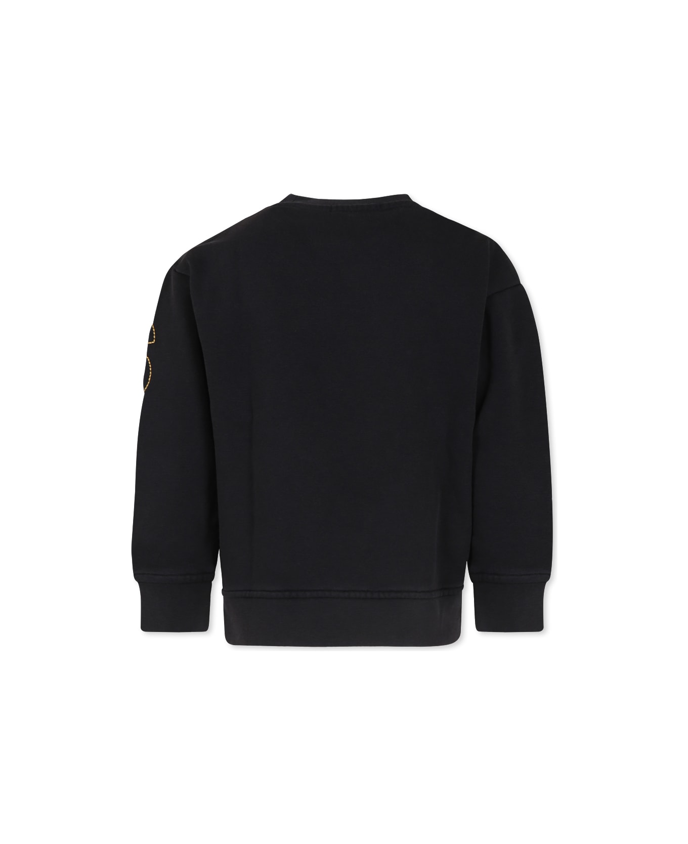 Stella McCartney Kids Black Sweatshirt For Boy With Logo - Black