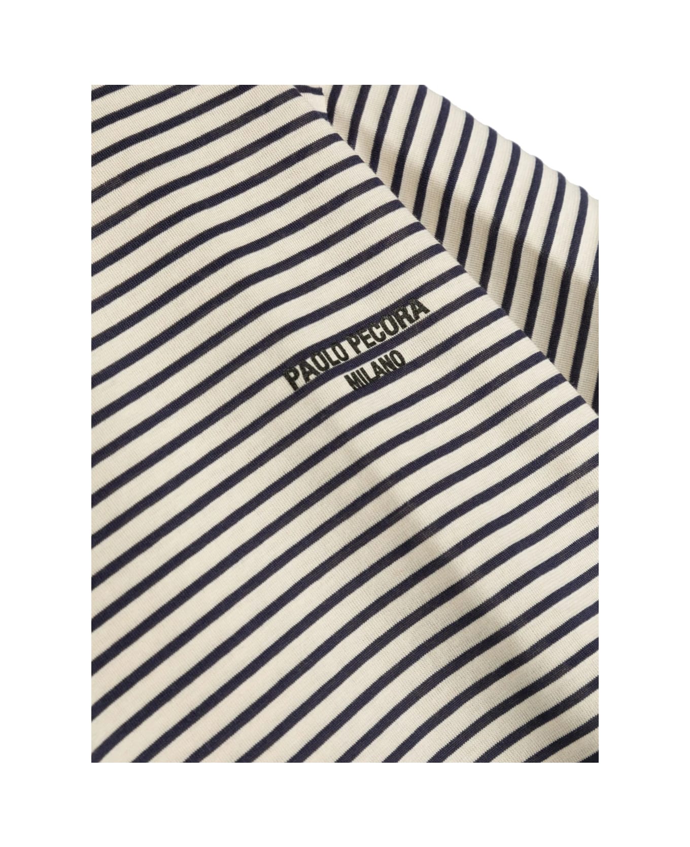 Paolo Pecora Striped T-shirt - Blue Tシャツ＆ポロシャツ