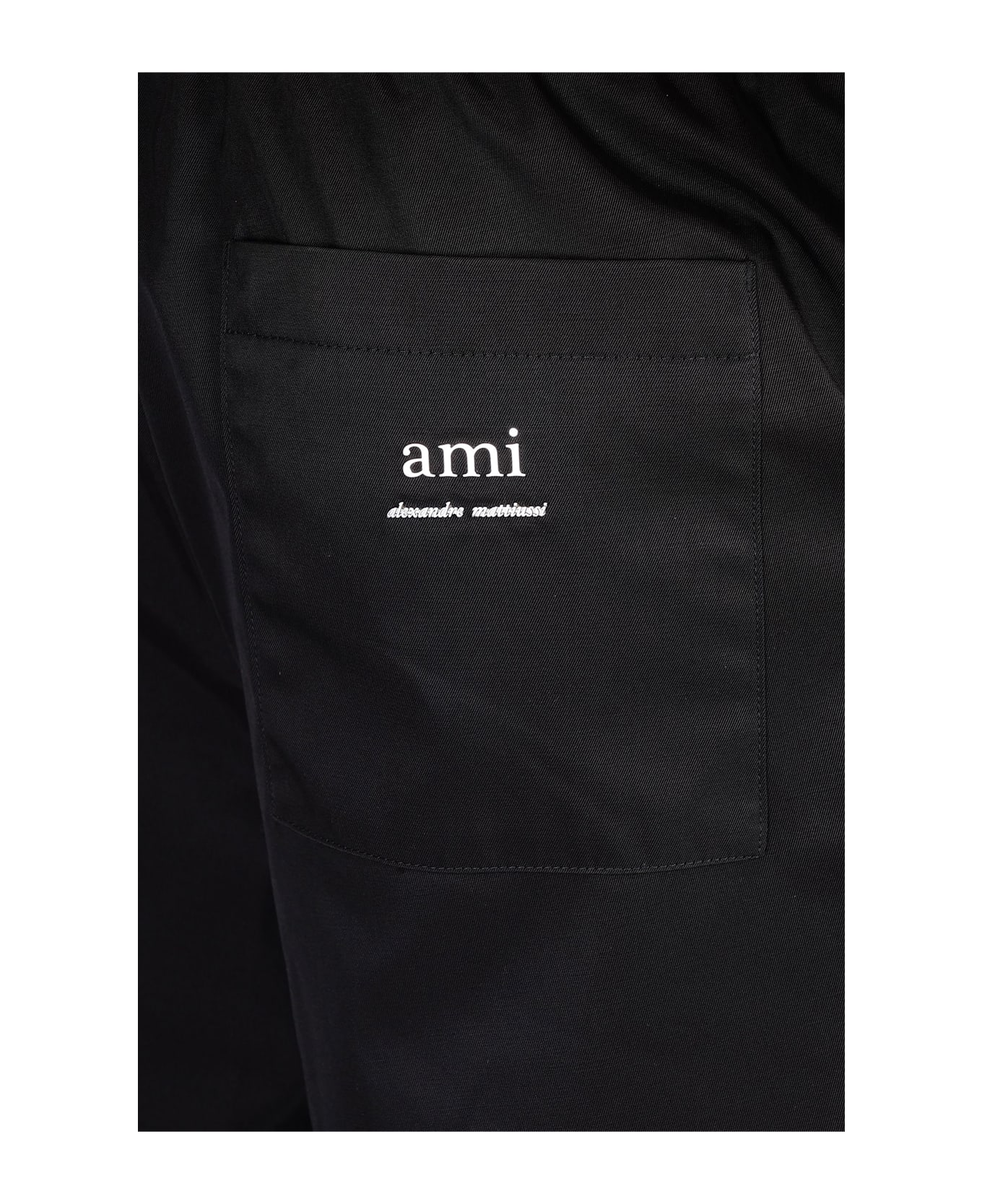 Ami Alexandre Mattiussi Shorts In Black Polyamide - black