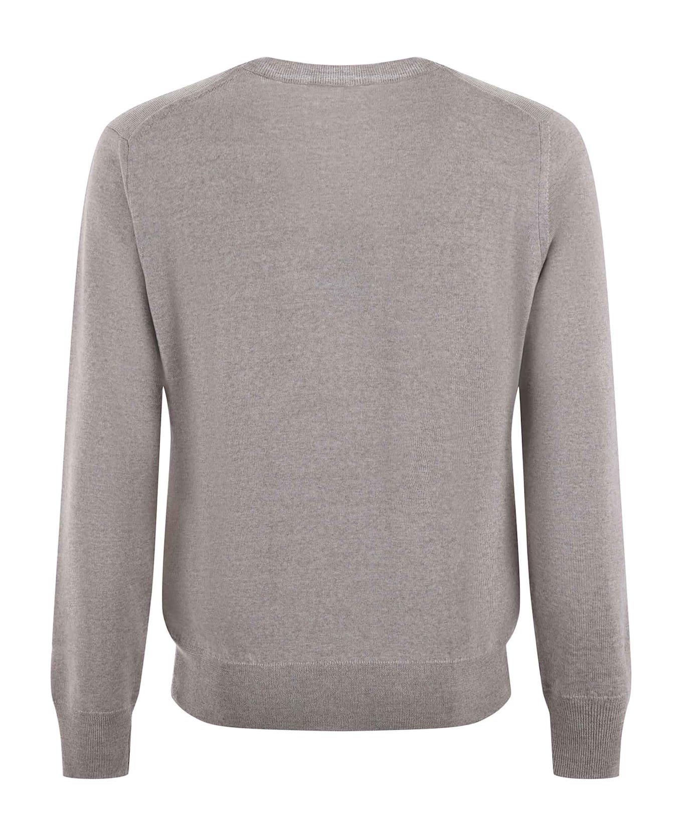 Etro Pegaso Embroidered Crewneck Jumper - Beige melange