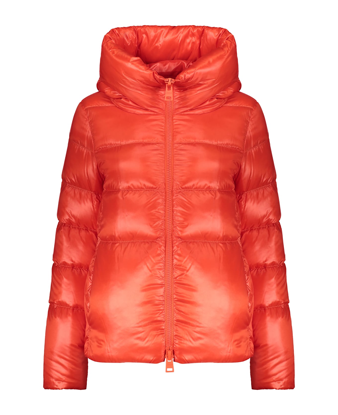 Herno Hooded Short Down Jacket - Coral