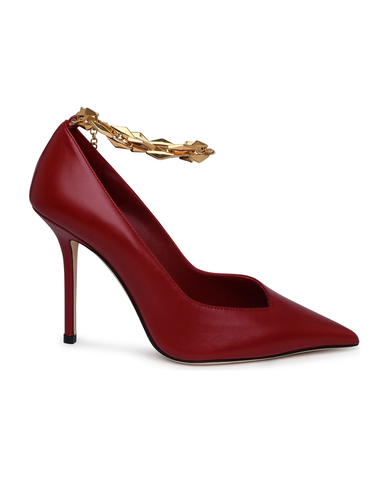 Jimmy Choo Diamond Pumps In Red Leather - Red ハイヒール