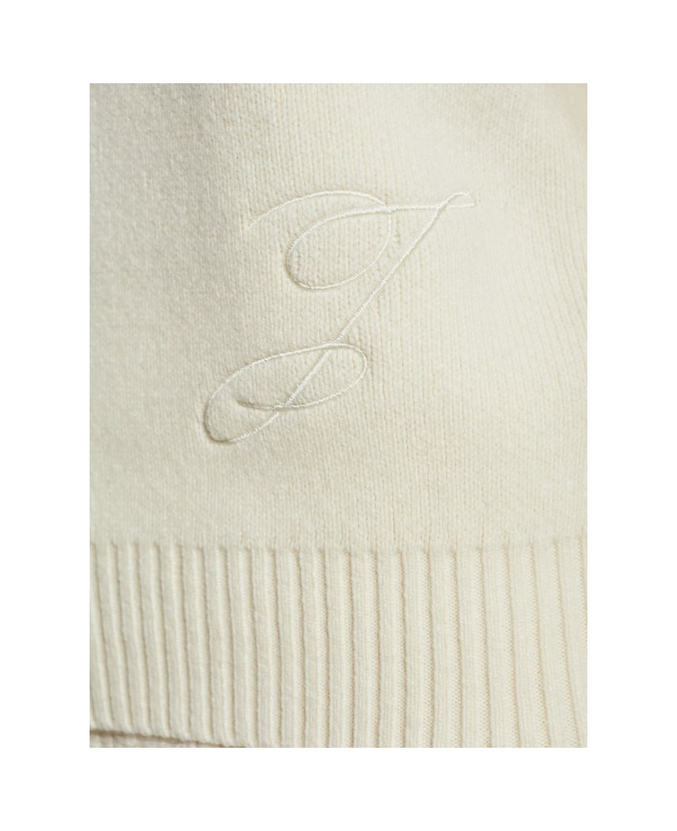 Jacquemus Embroidered Ball Sweater - White