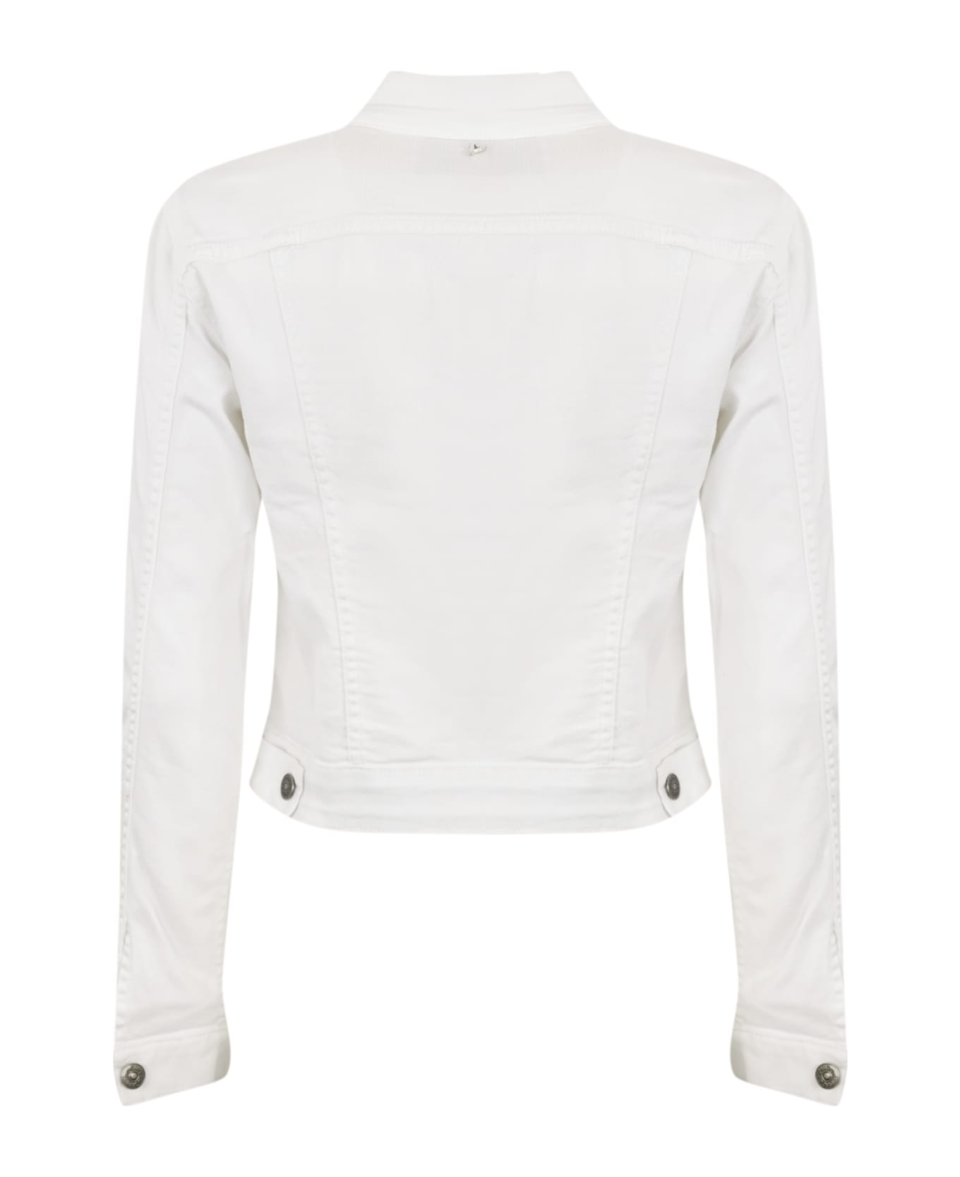 Dondup White Denim Jacket - Bianco