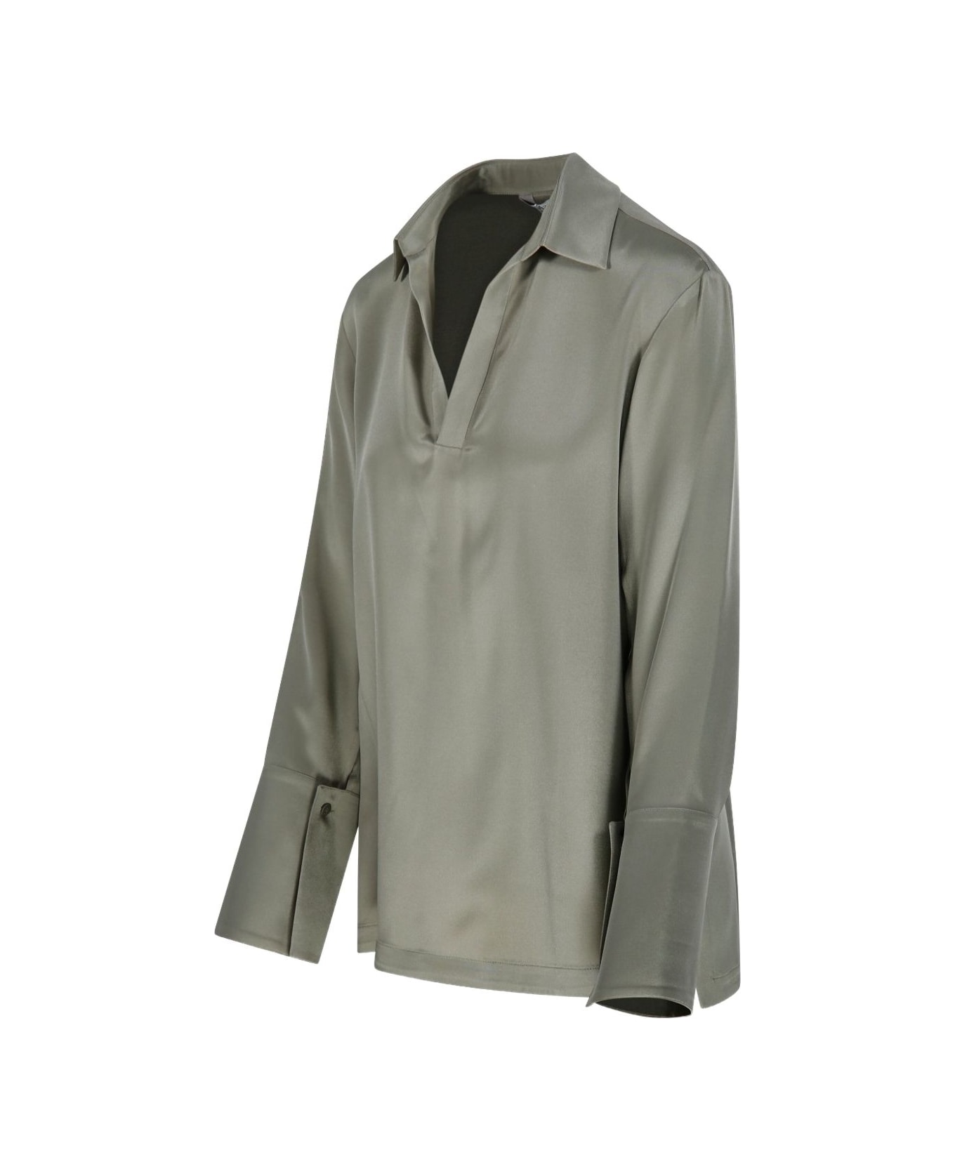 Max Mara V-neck Blouse - Grey