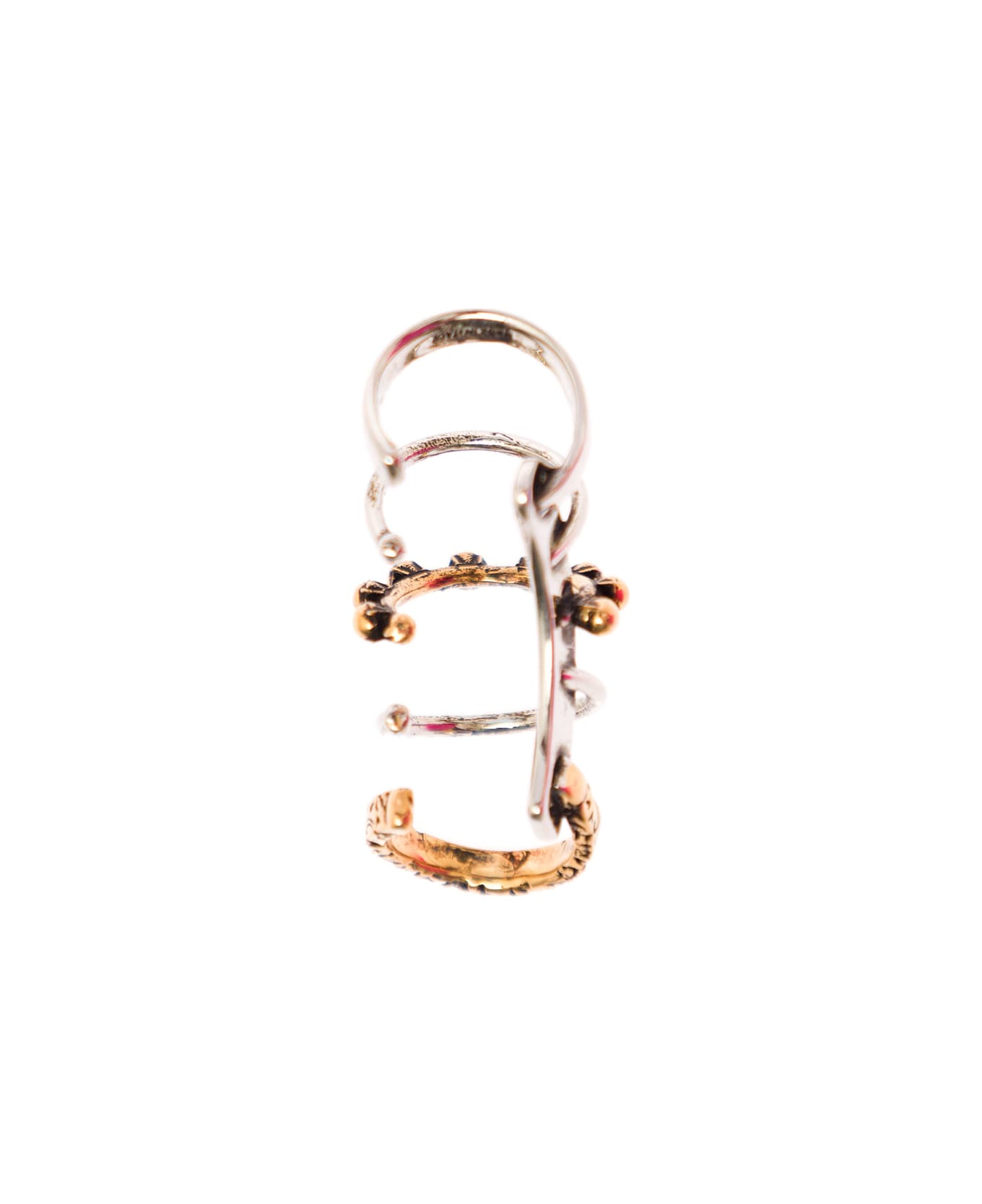 Alexander McQueen Woman's Punk Brass Ear Cuff Earing - Metallic
