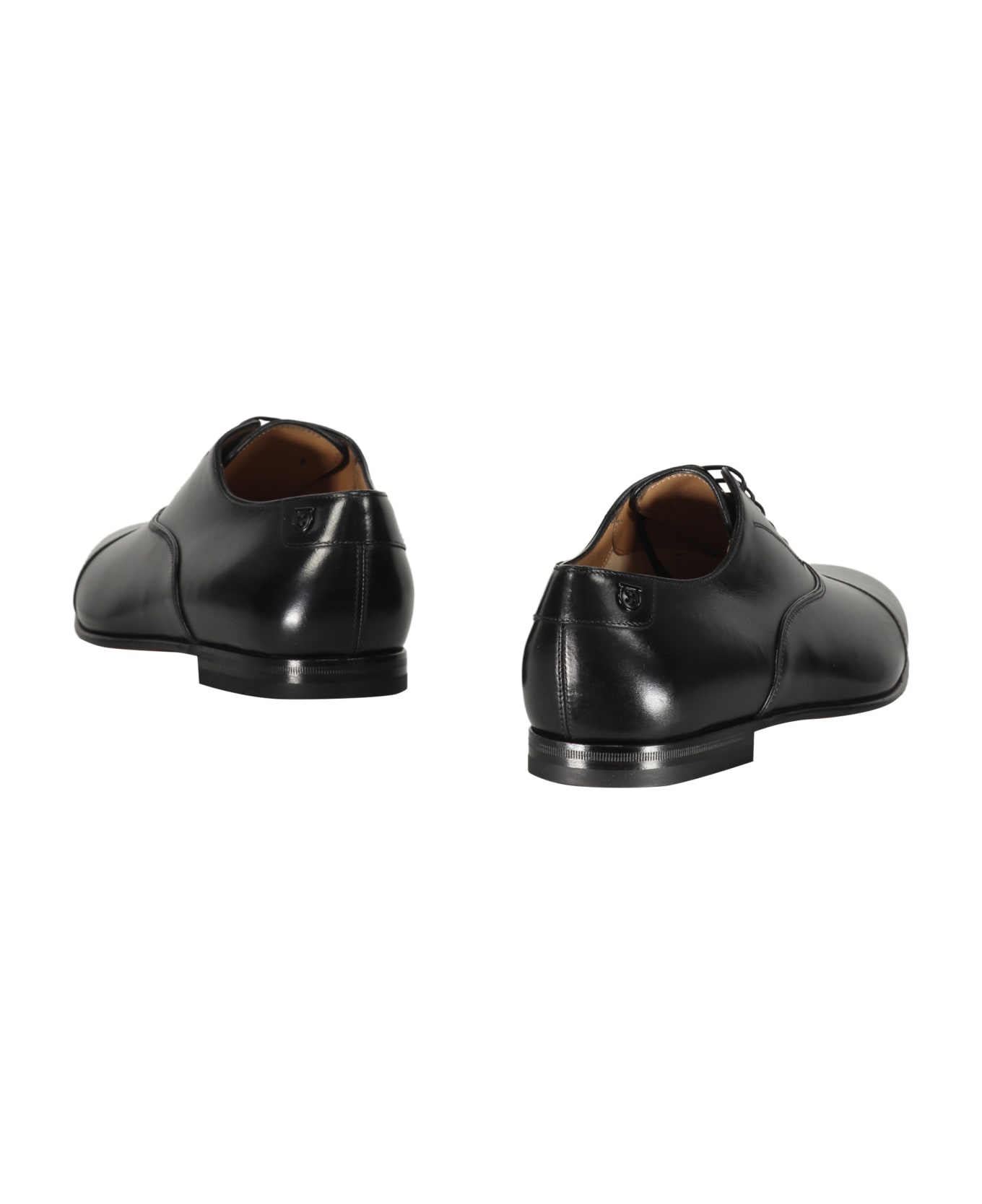 Ferragamo Gillo Leather Lace-up Shoes - black ローファー＆デッキシューズ