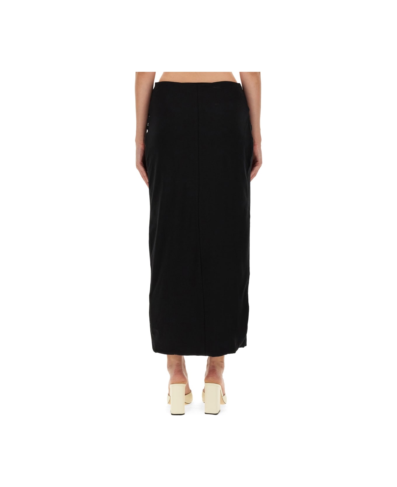 Rotate by Birger Christensen Twisted Skirt - BLACK