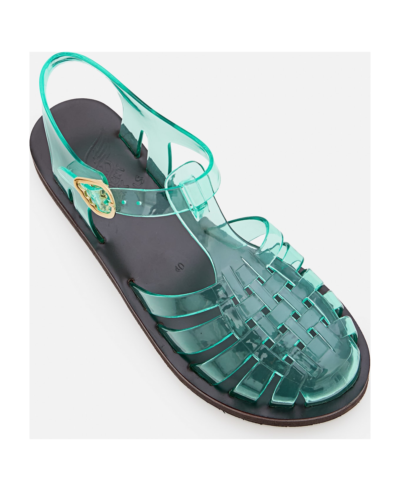 Ancient Greek Sandals Homeria Jelly - Clear Blue